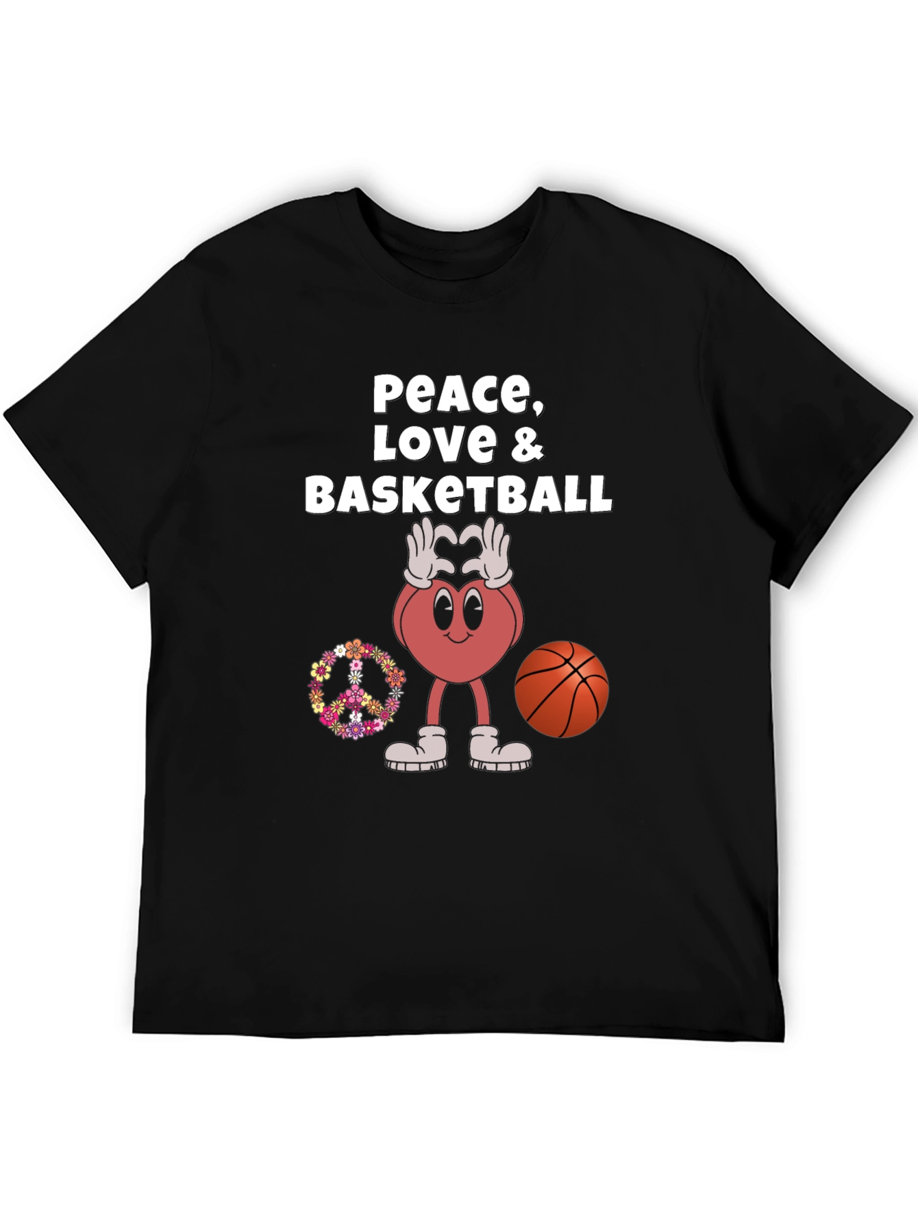 Peace Love and Basketball T-Shirt