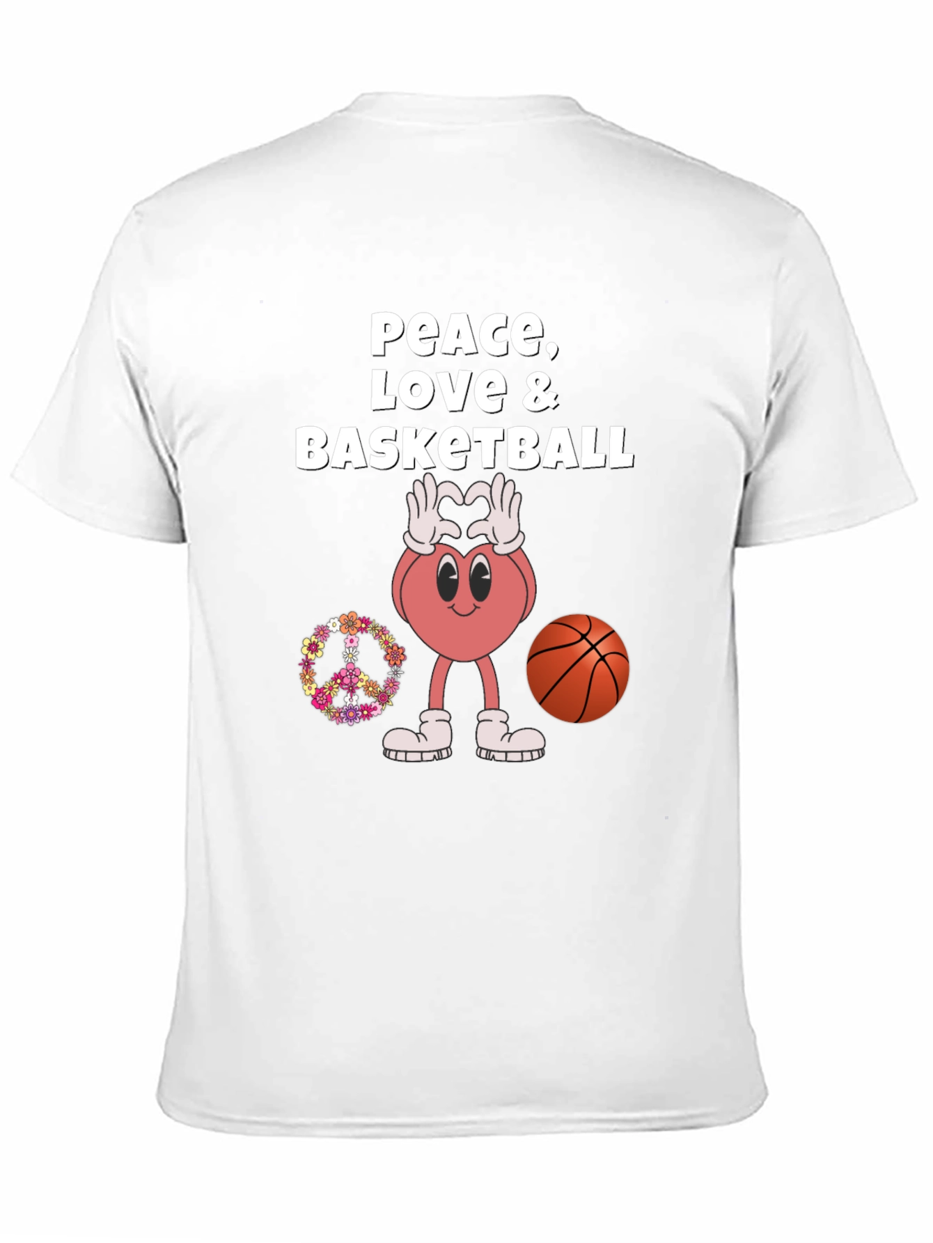 Peace Love and Basketball T-Shirt