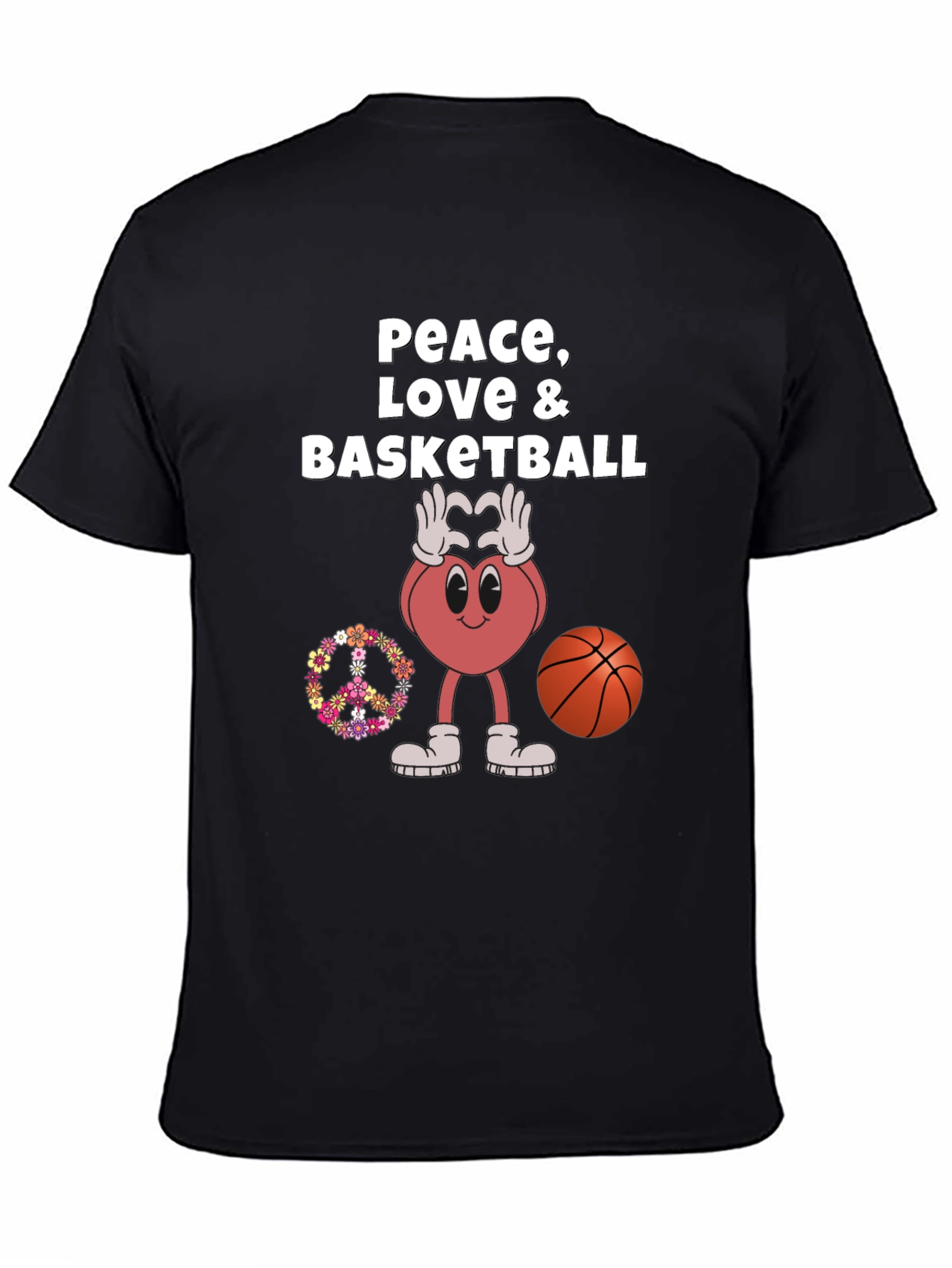 Peace Love and Basketball T-Shirt