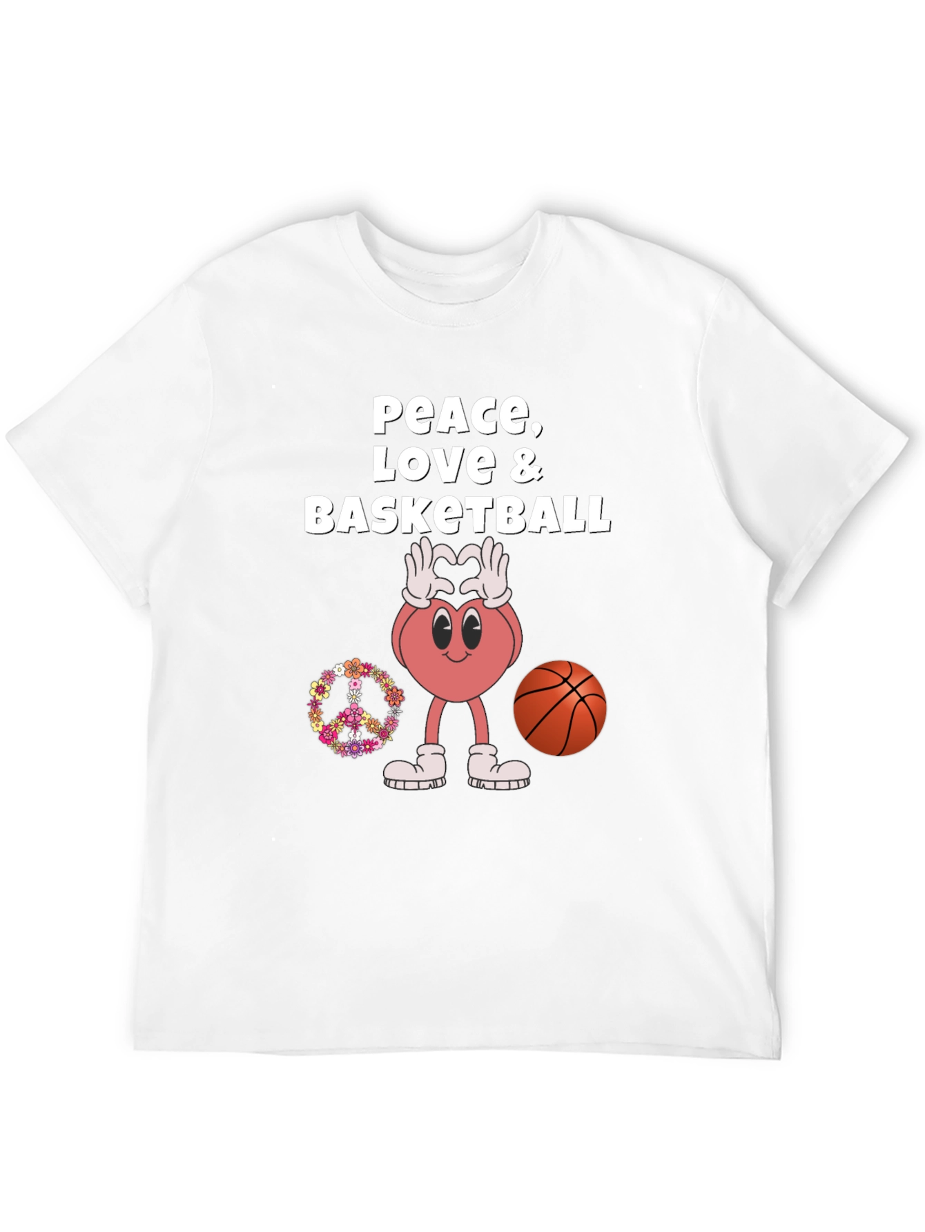Peace Love and Basketball T-Shirt