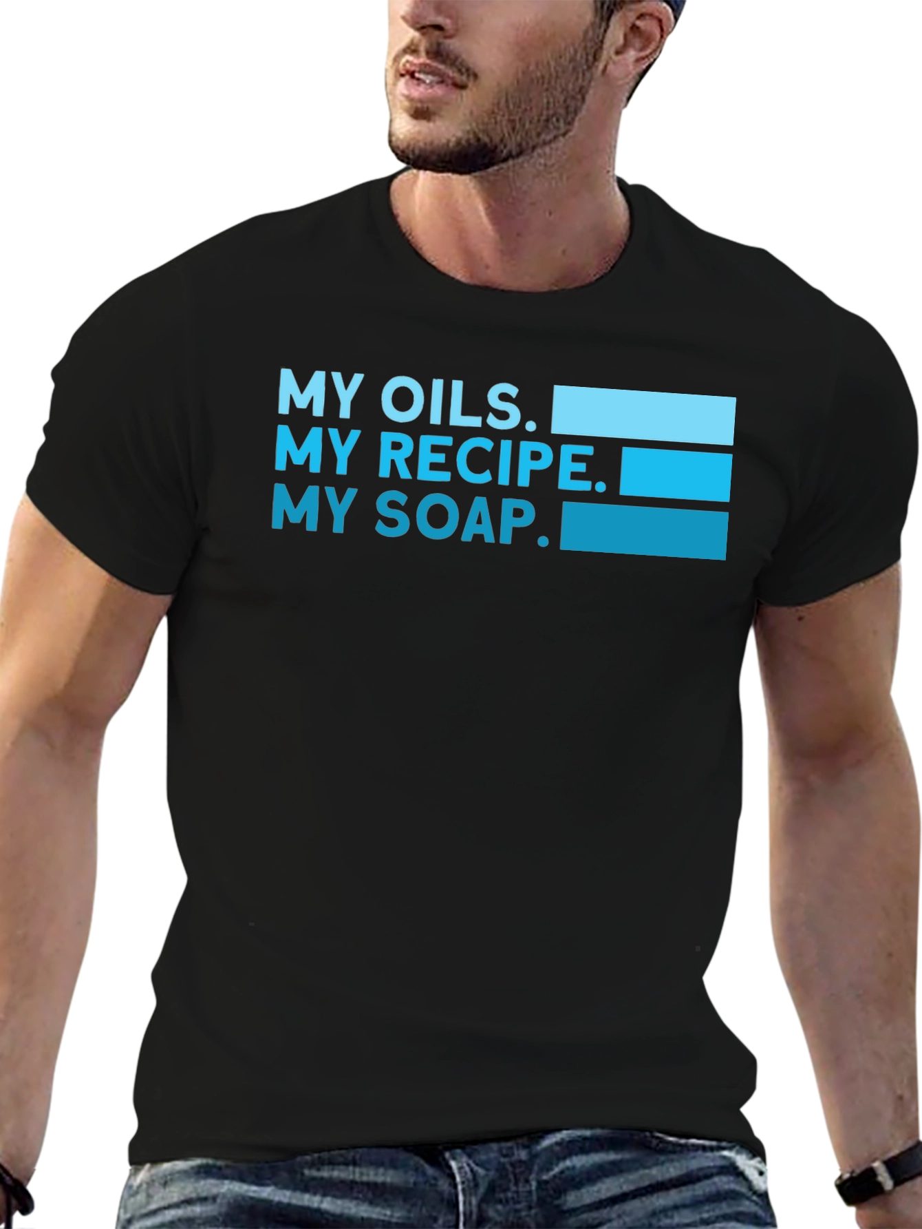 My Oils My Recipe My Soap Black T-Shirt