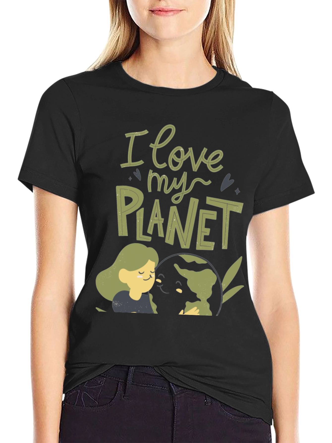 Eco-Friendly I Love My Planet Graphic Tee