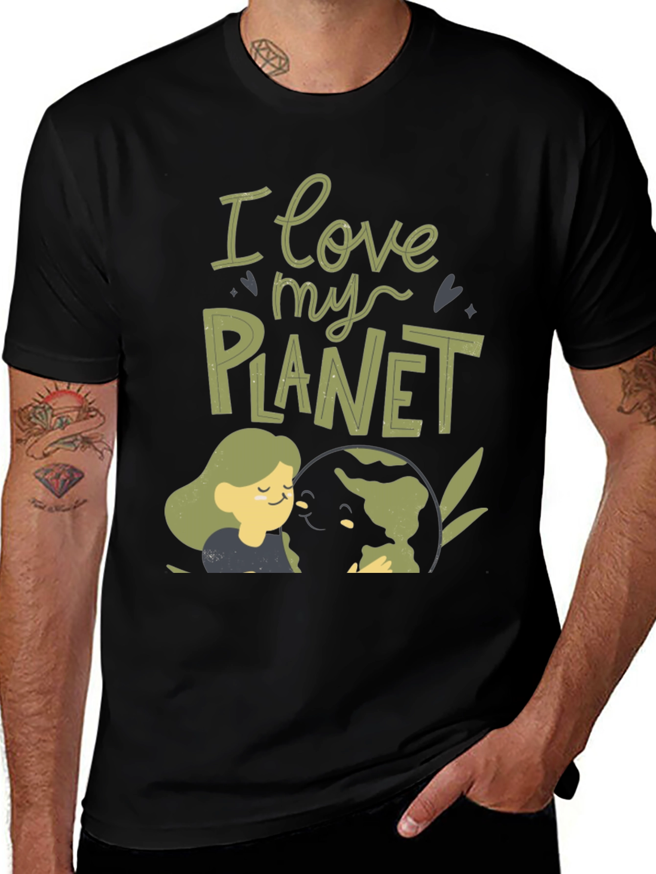Eco-Friendly I Love My Planet Graphic Tee