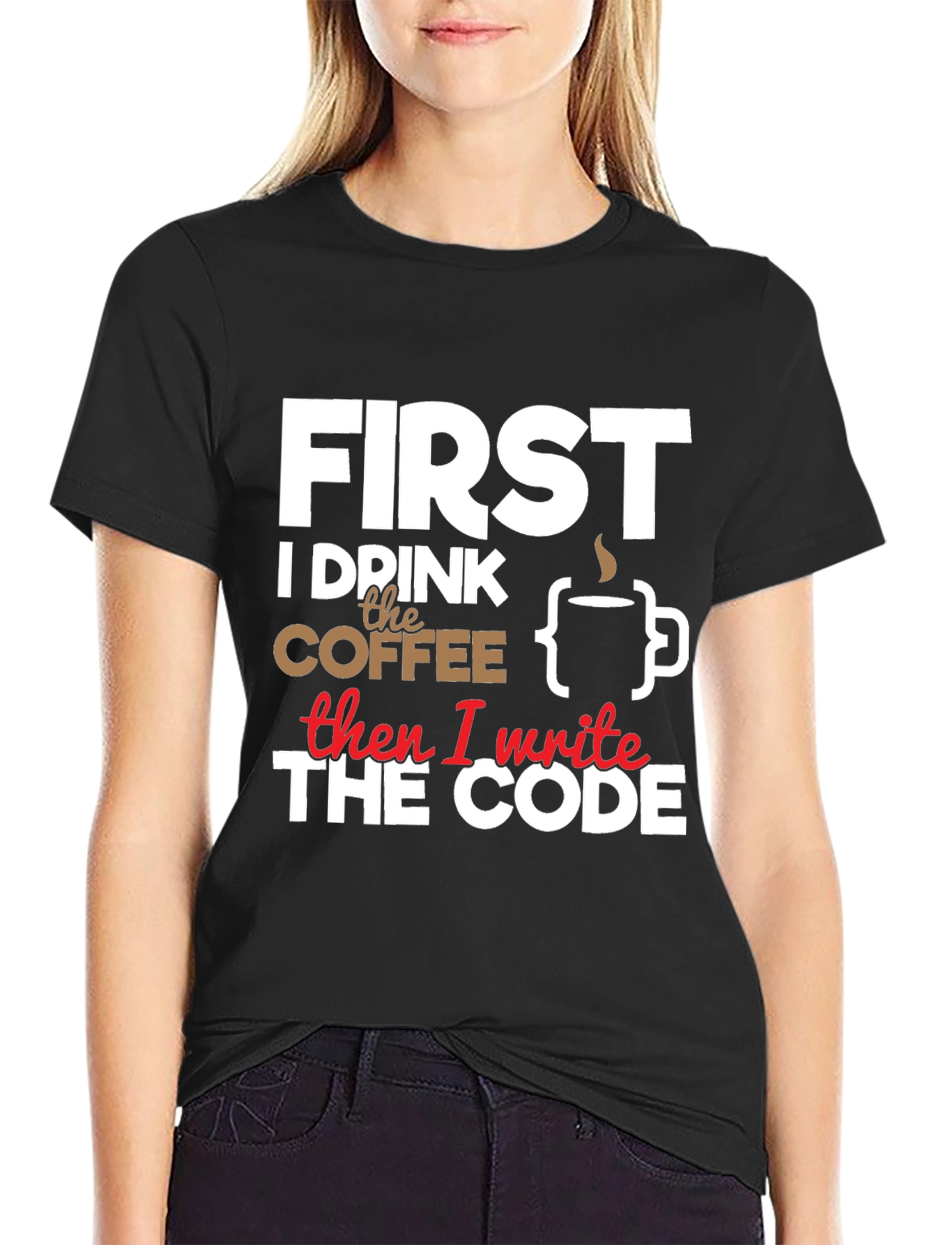 Coffee Then Code Graphic Tee
