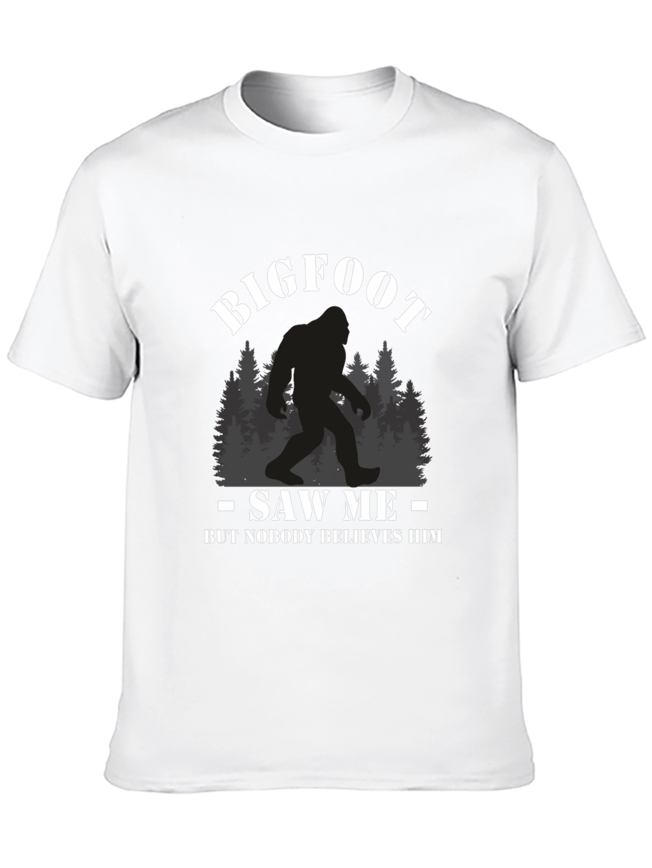 Bigfoot Saw Me T-Shirt Novelty Graphic Tee