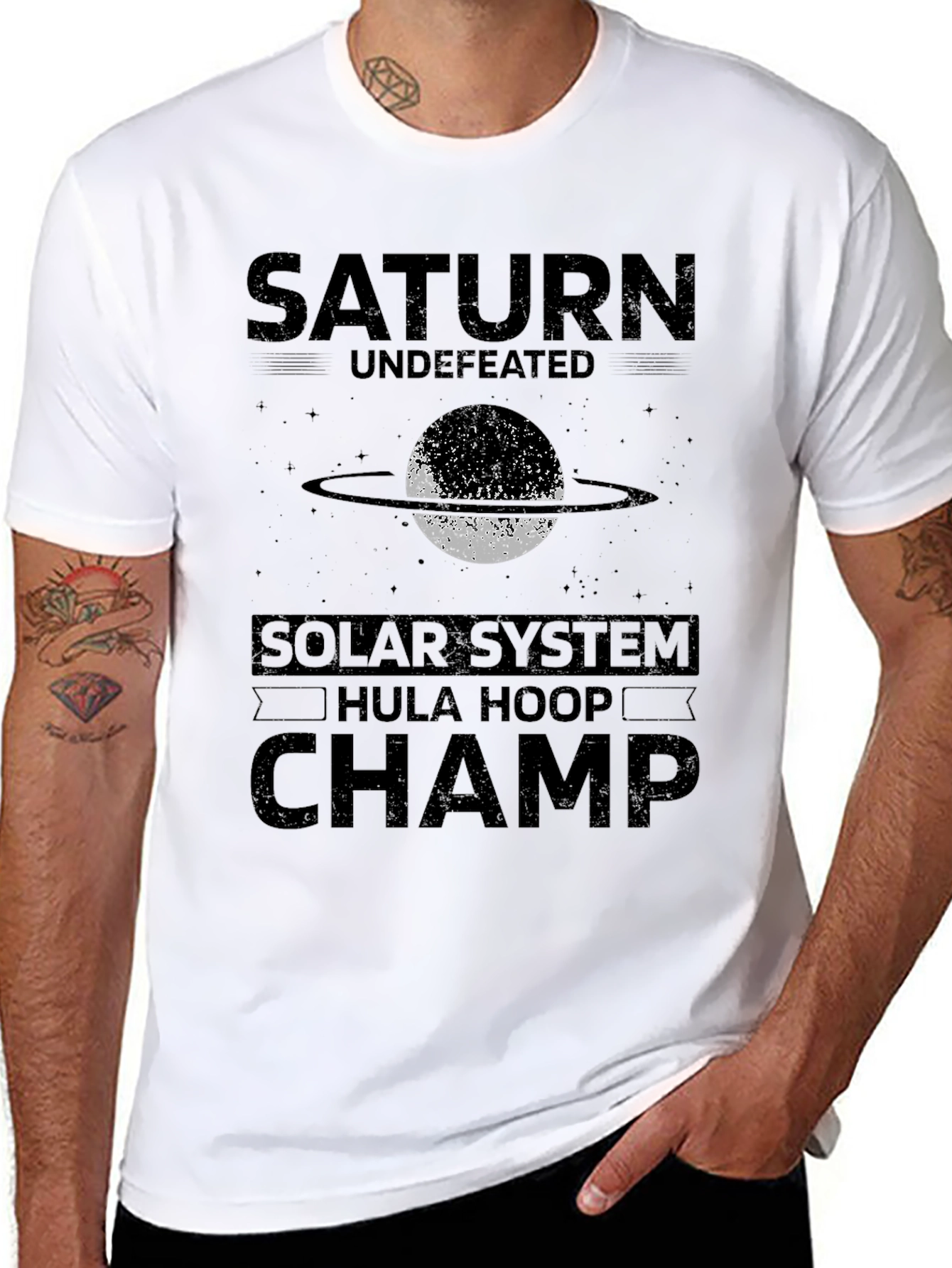 Saturn Undefeated Hula Hoop Champ T-Shirt