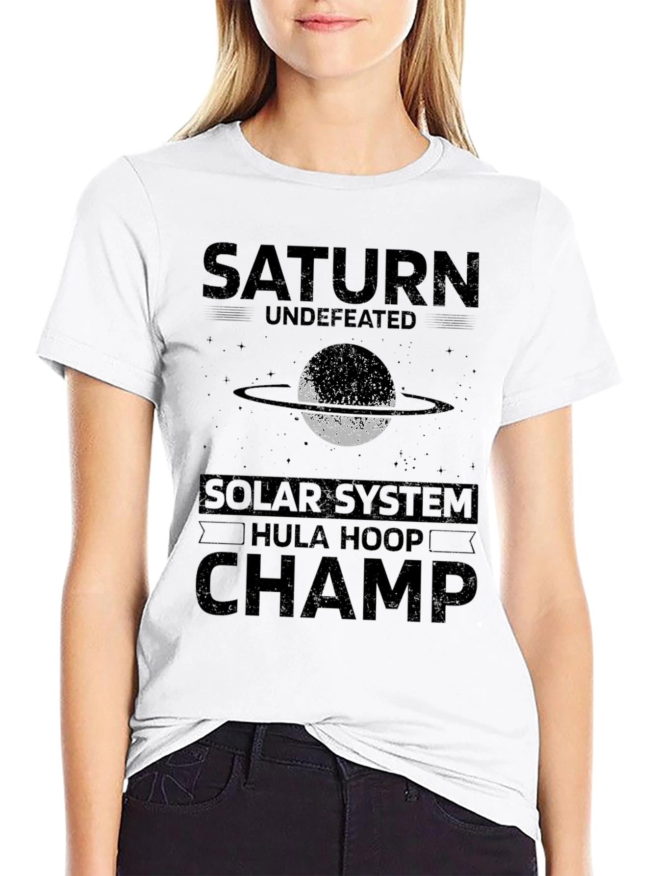 Saturn Undefeated Hula Hoop Champ T-Shirt