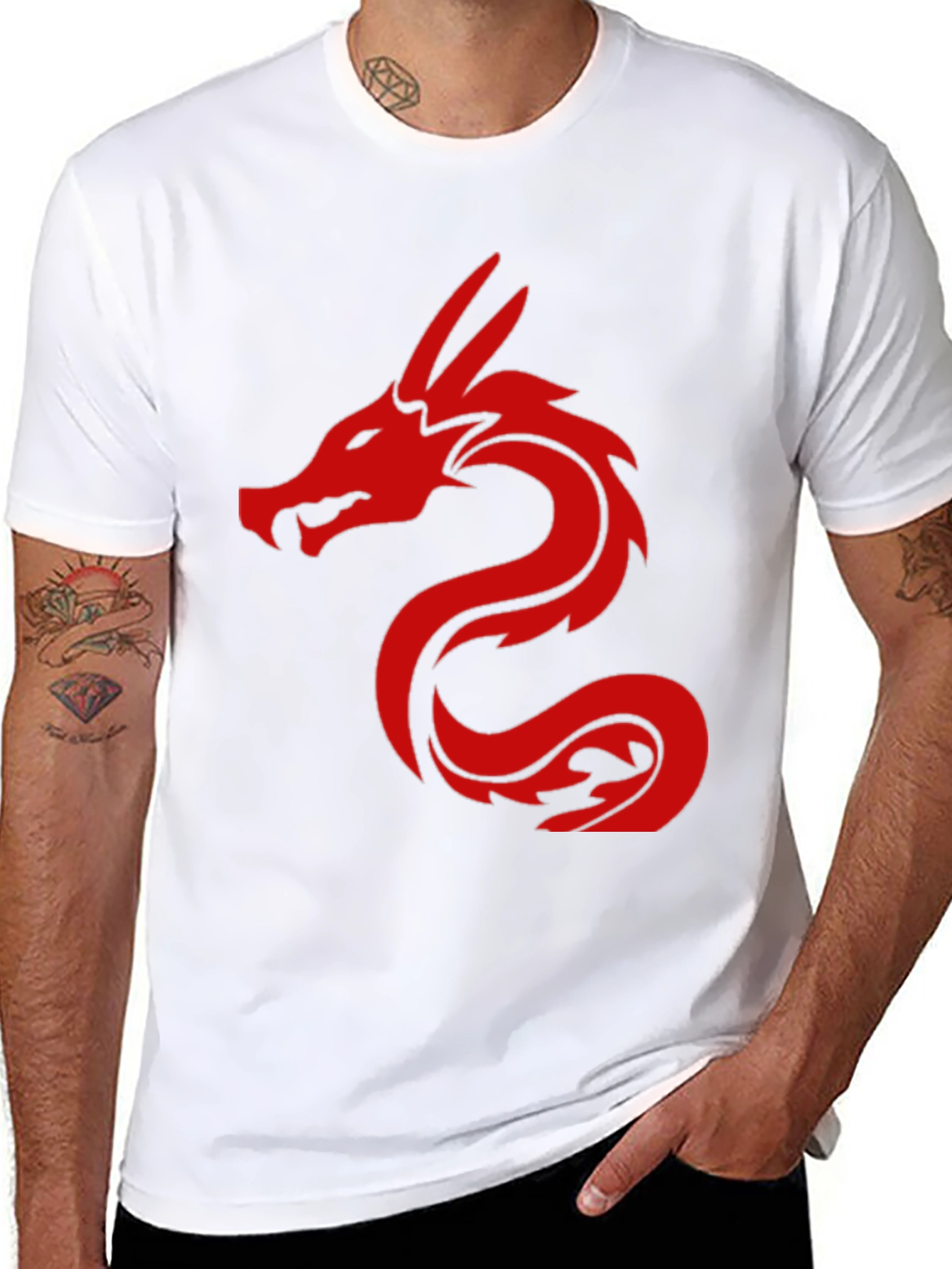 Red Dragon Graphic T-Shirt - Bold & Stylish