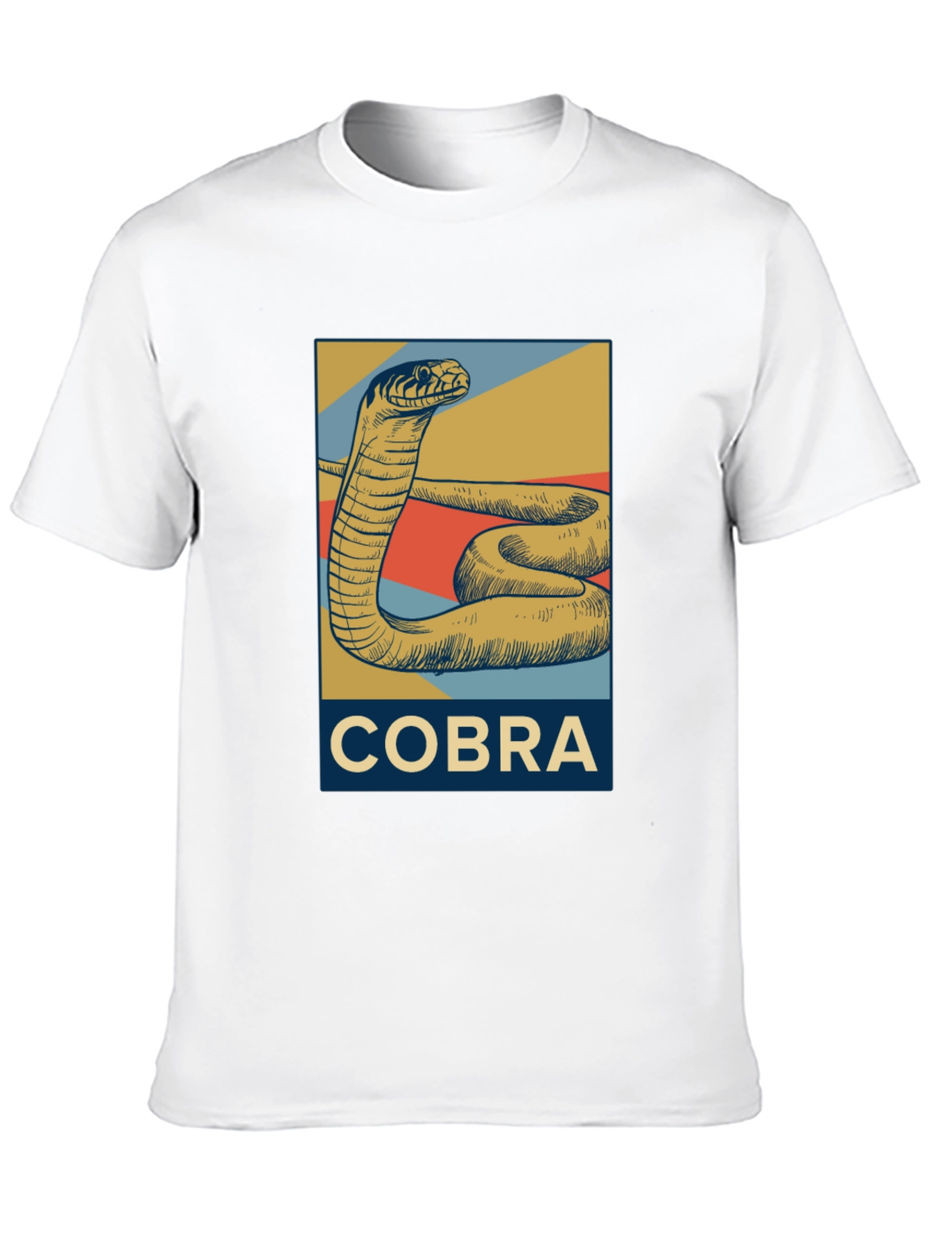 Cobra Graphic T-Shirt - Retro Style Snake Tee