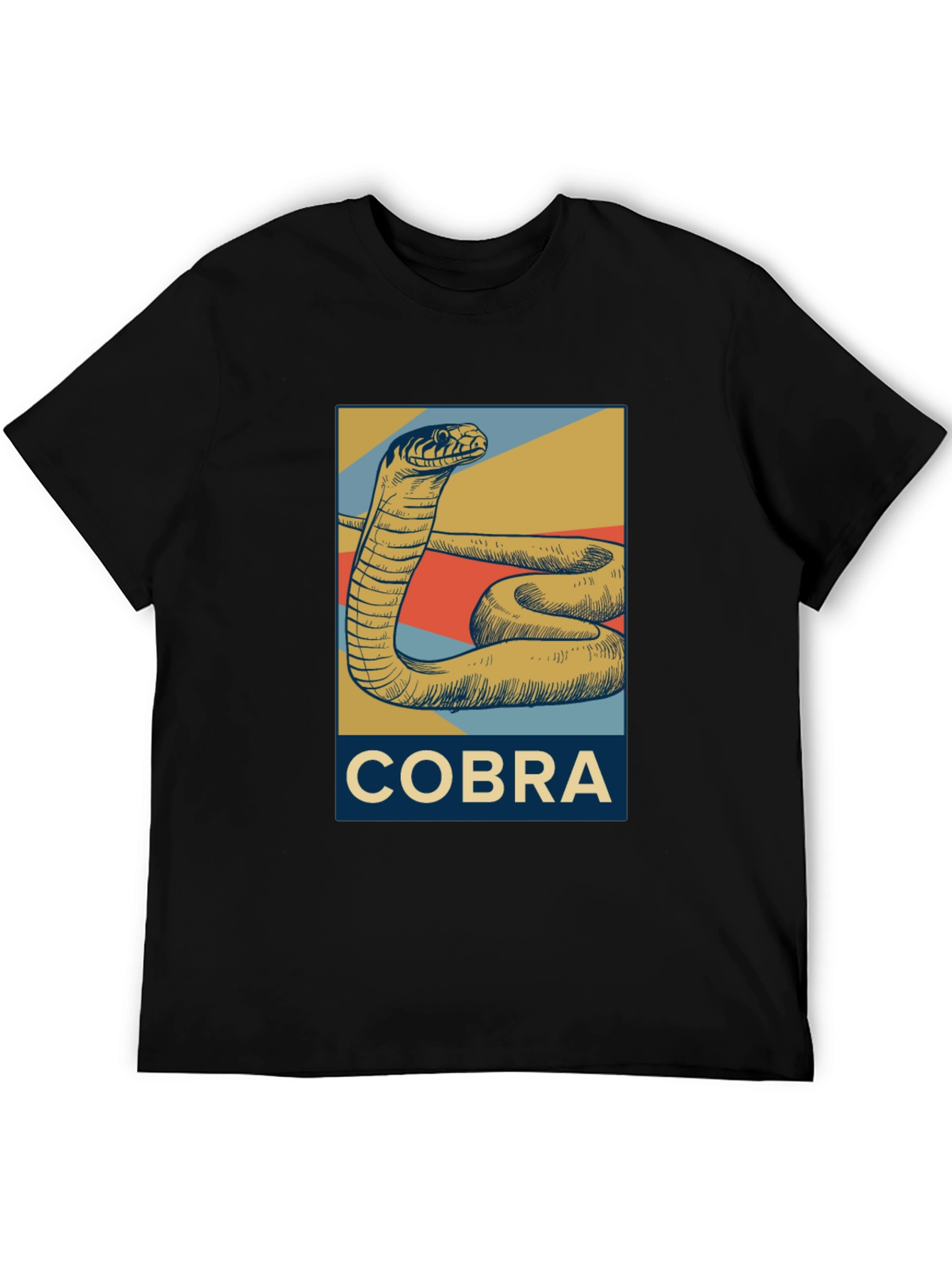 Cobra Graphic T-Shirt - Retro Style Snake Tee