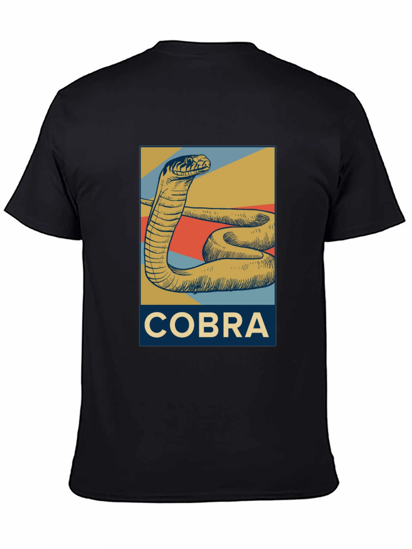 Cobra Graphic T-Shirt - Retro Style Snake Tee