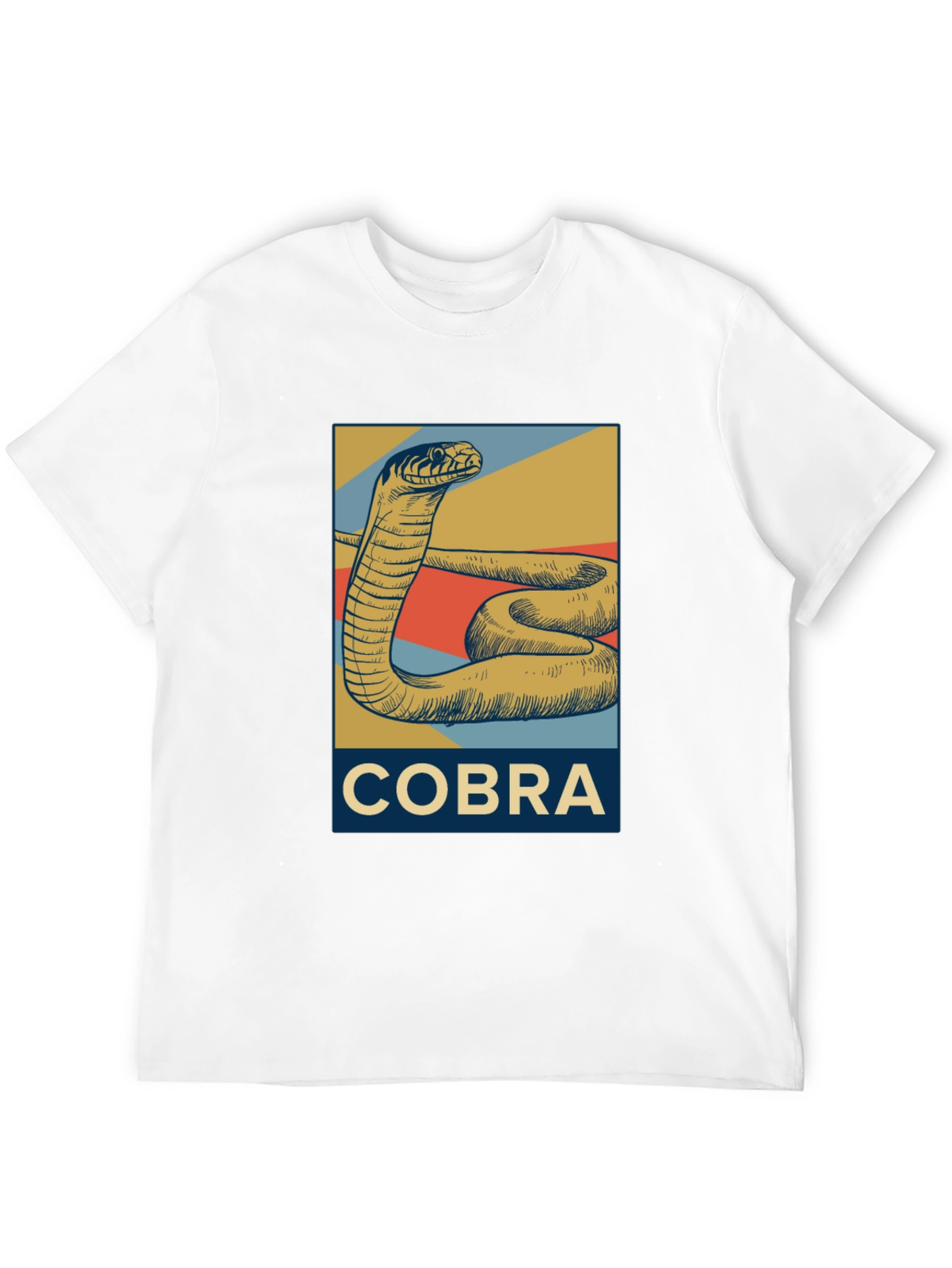 Cobra Graphic T-Shirt - Retro Style Snake Tee