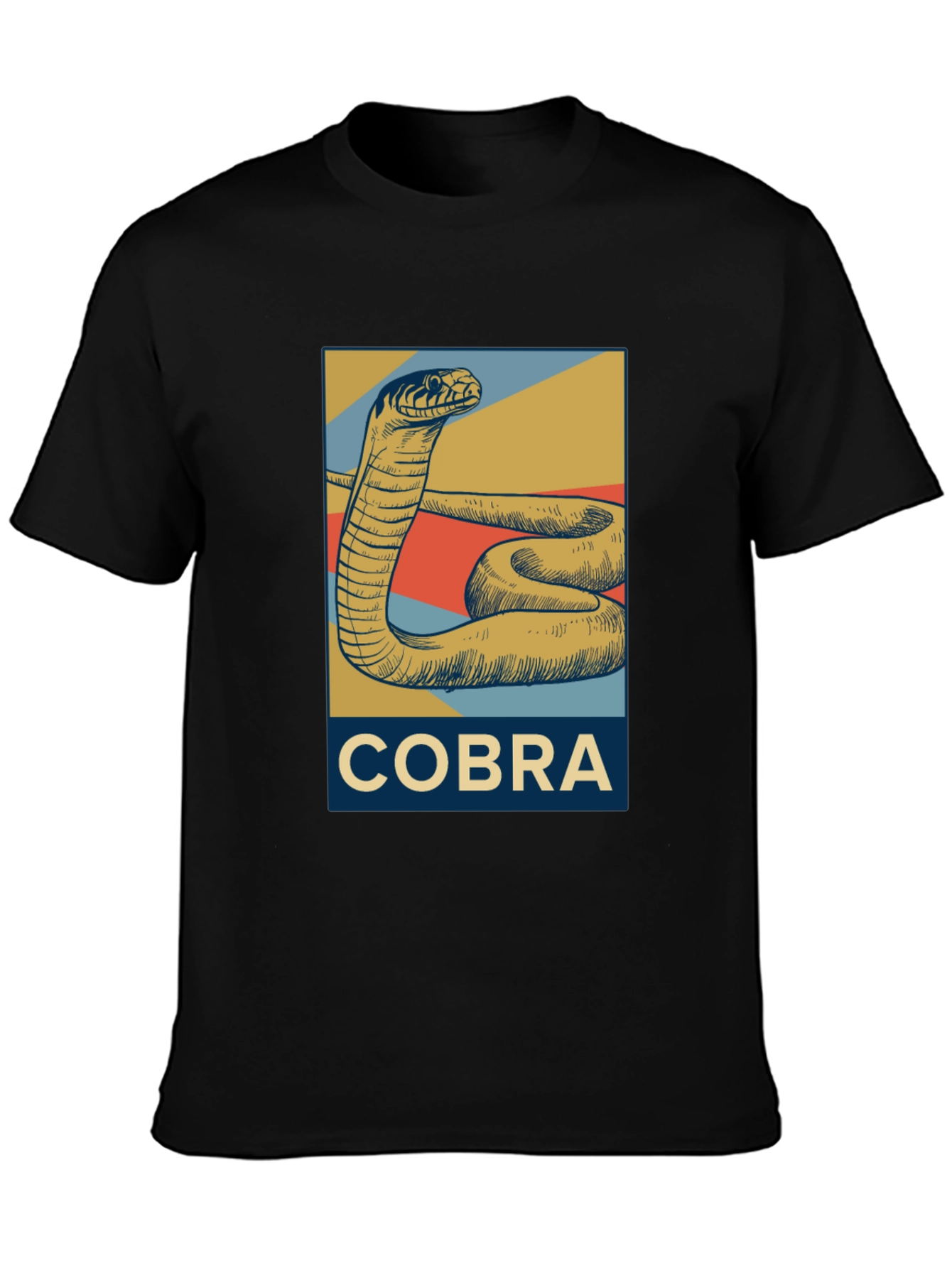 Cobra Graphic T-Shirt - Retro Style Snake Tee