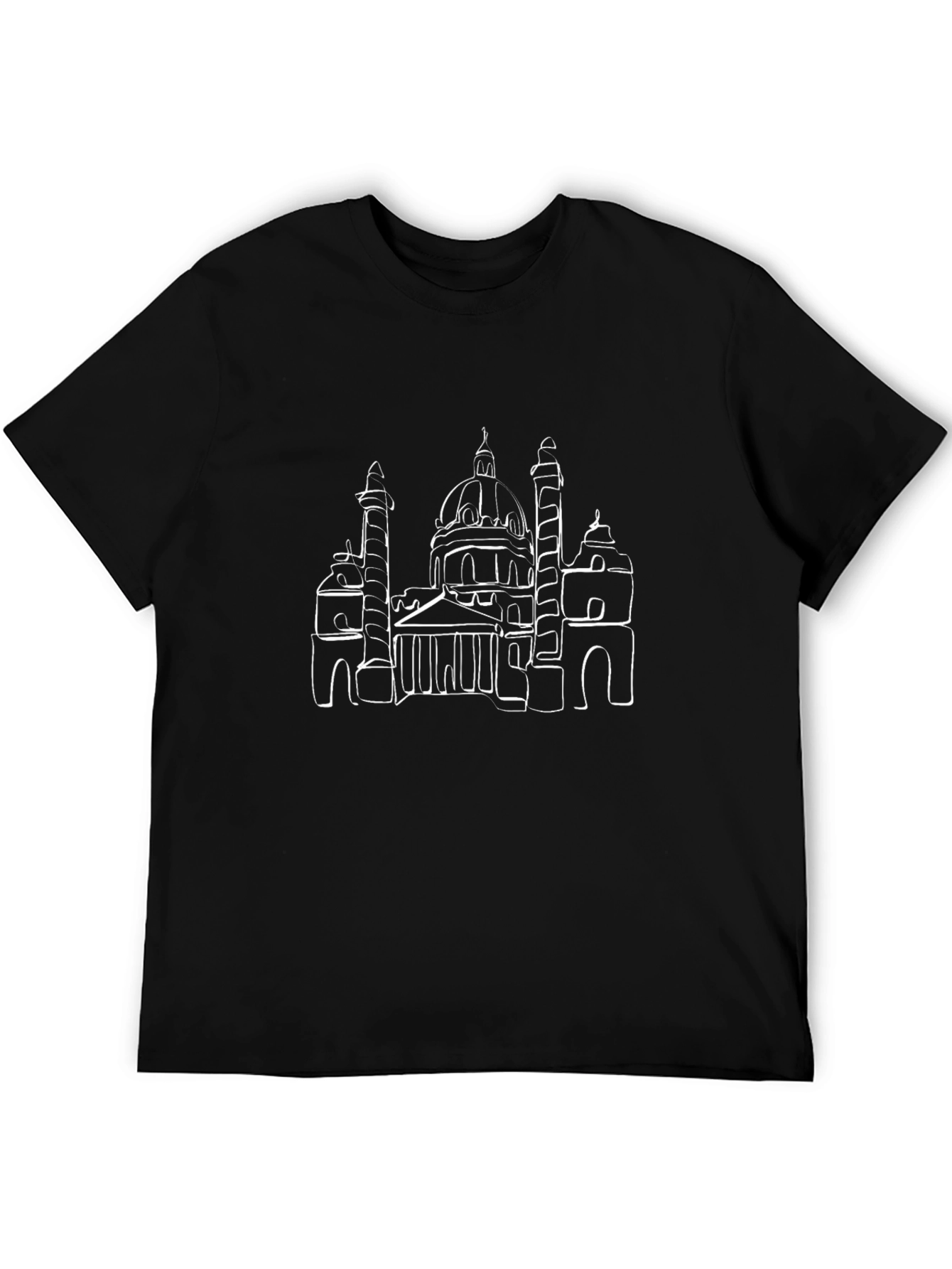 Architectural Sketch T-Shirt - Black