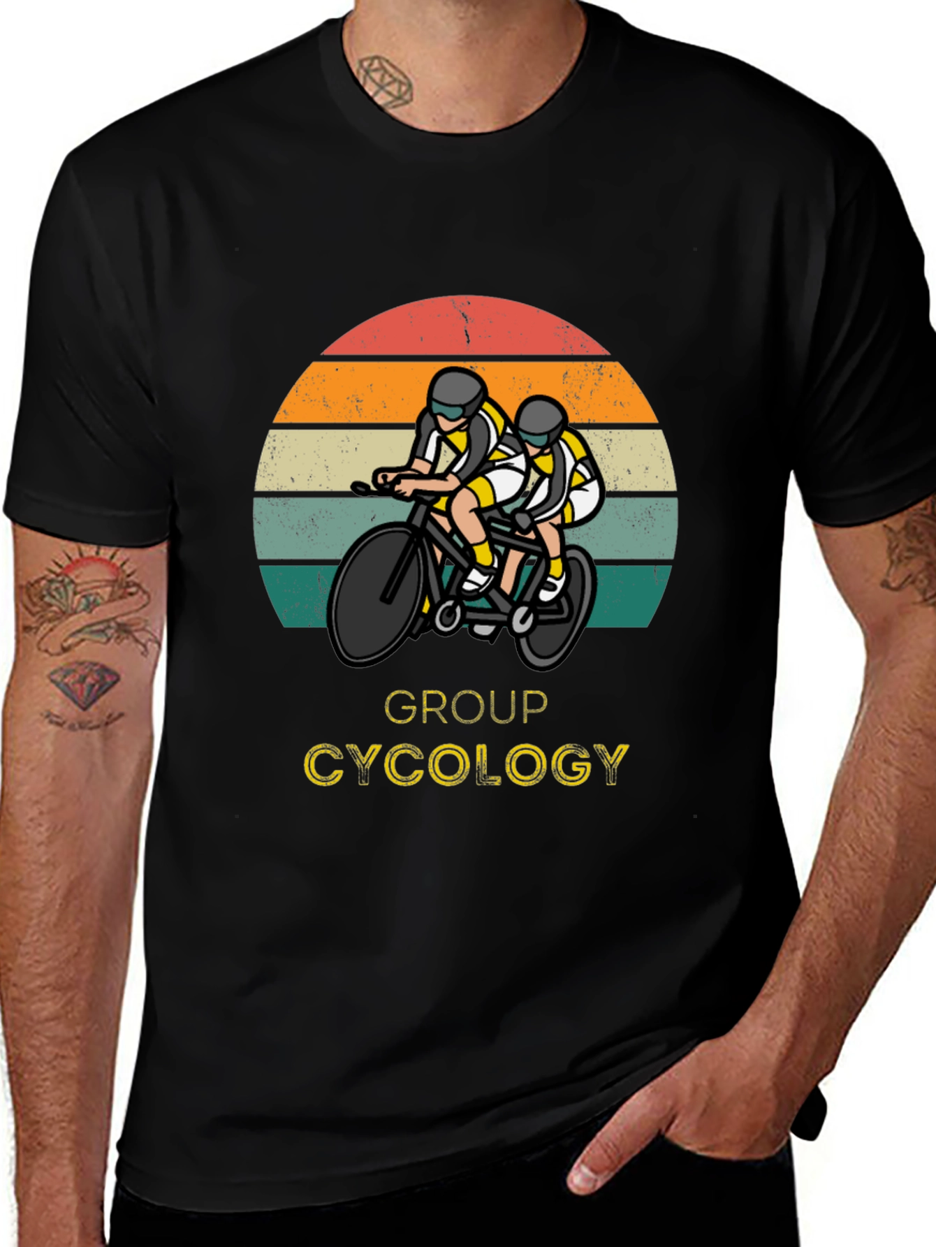 Group Cycology Graphic Tee - Cycling Lovers T-Shirt
