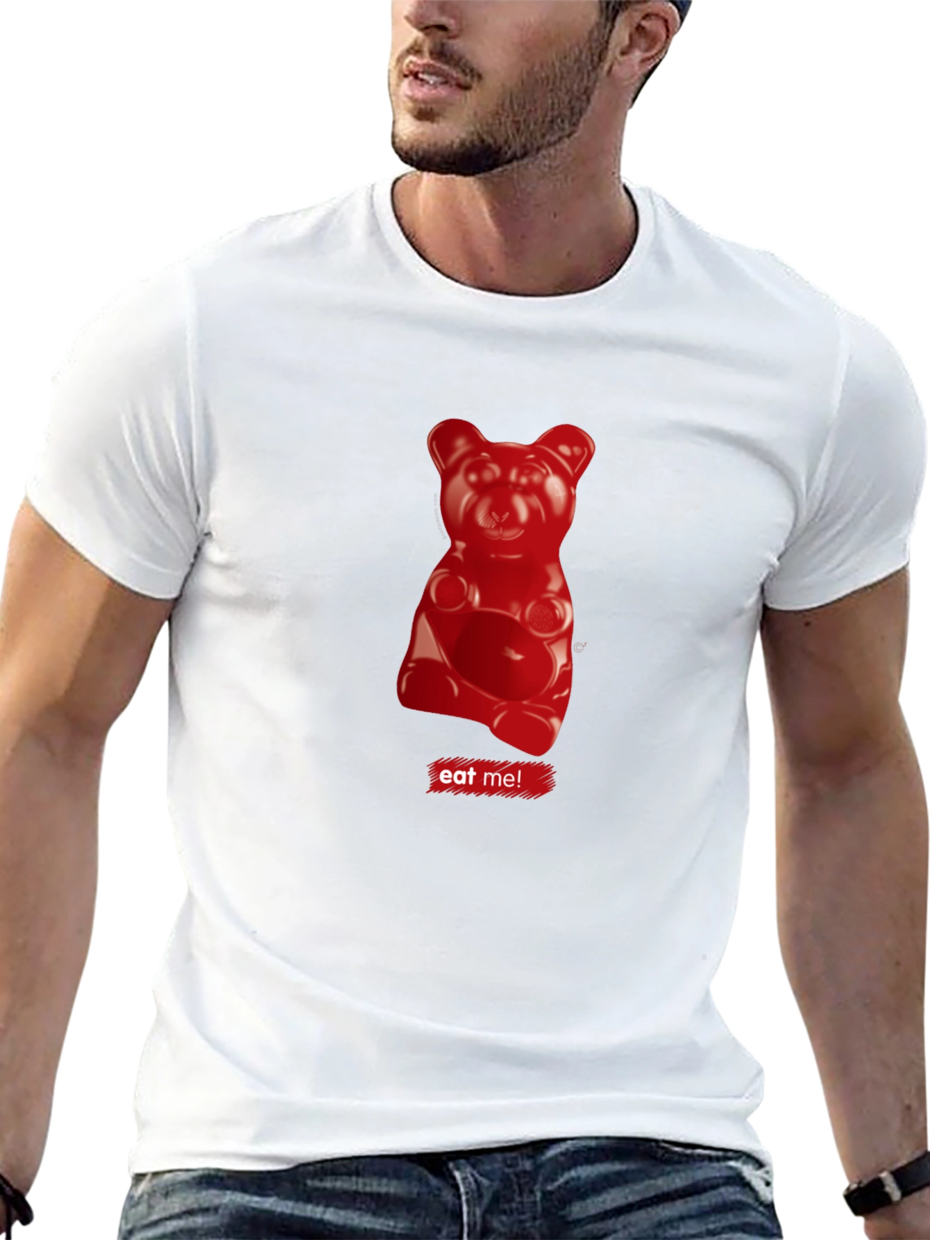 Gummy Bear Eat Me T-Shirt - Black