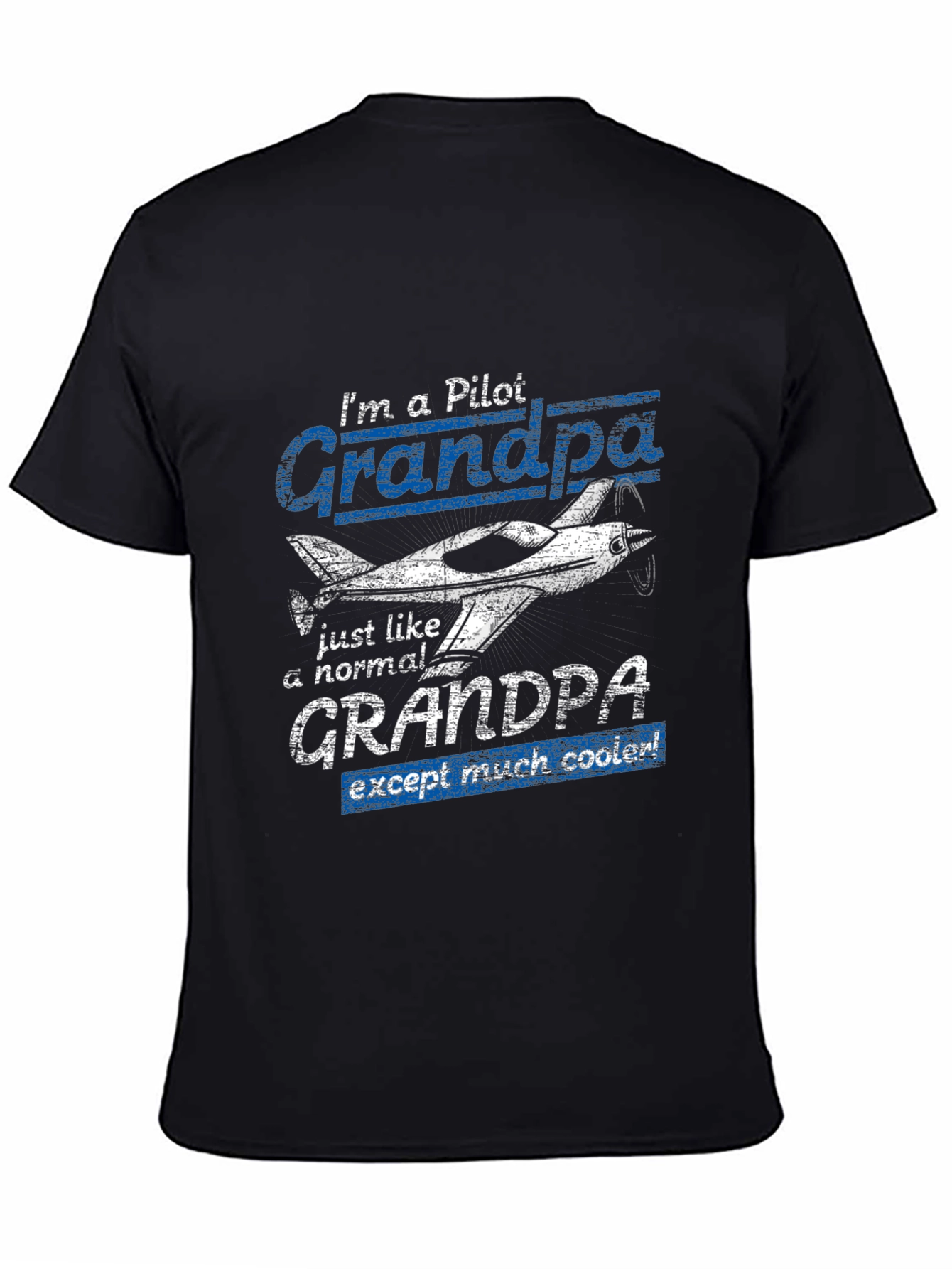 Pilot Grandpa T-Shirt - Cool Aviator Grandfather Tee