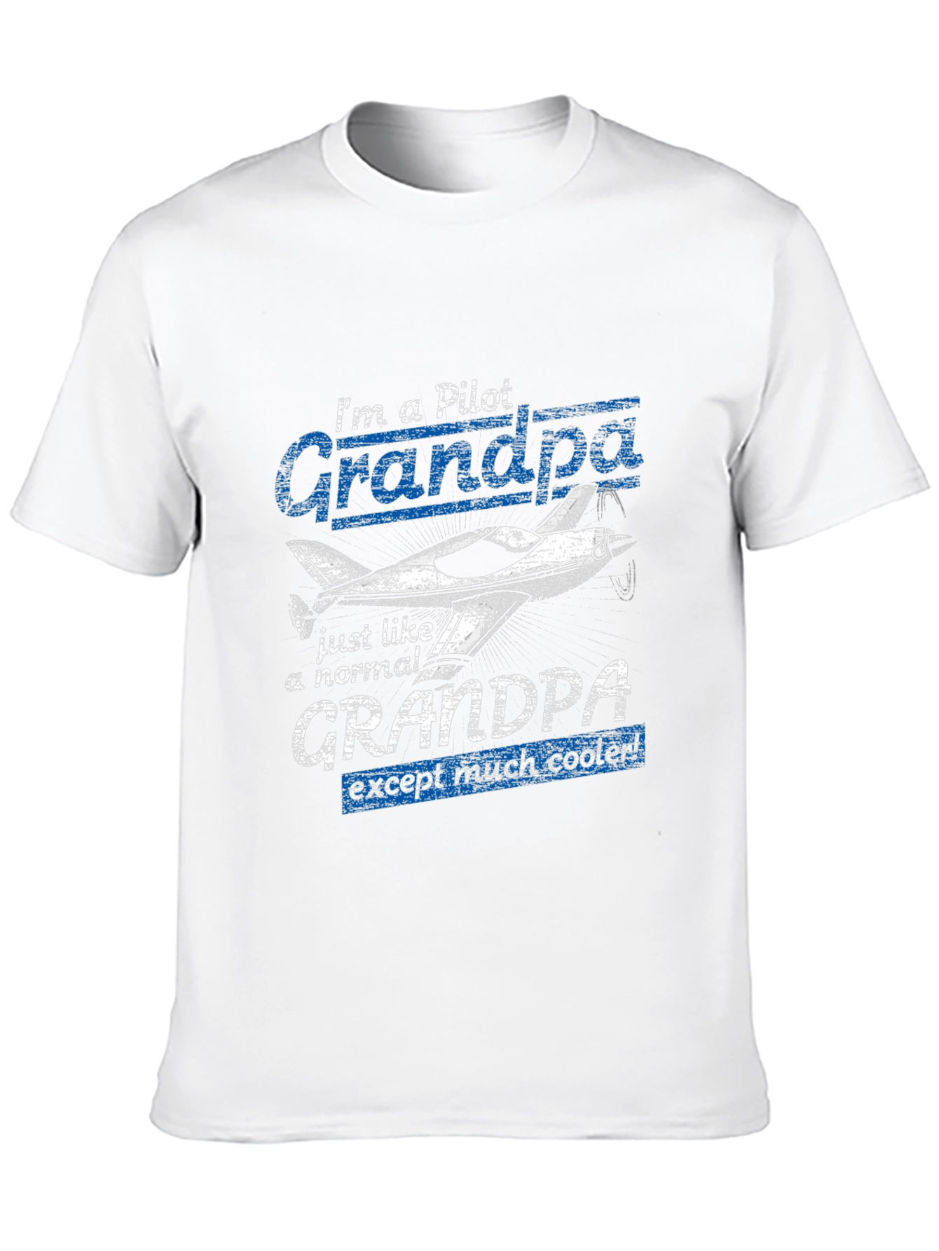 Pilot Grandpa T-Shirt - Cool Aviator Grandfather Tee
