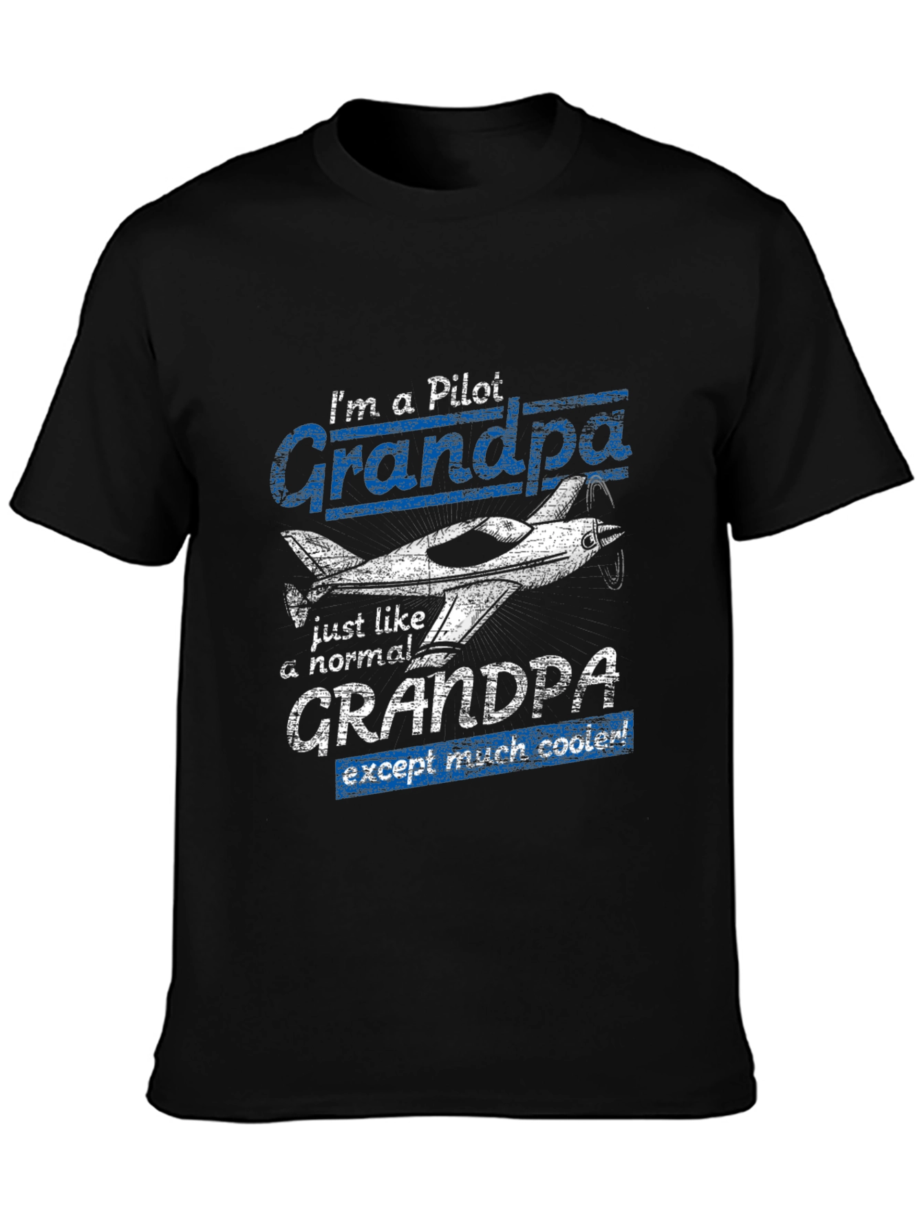 Pilot Grandpa T-Shirt - Cool Aviator Grandfather Tee