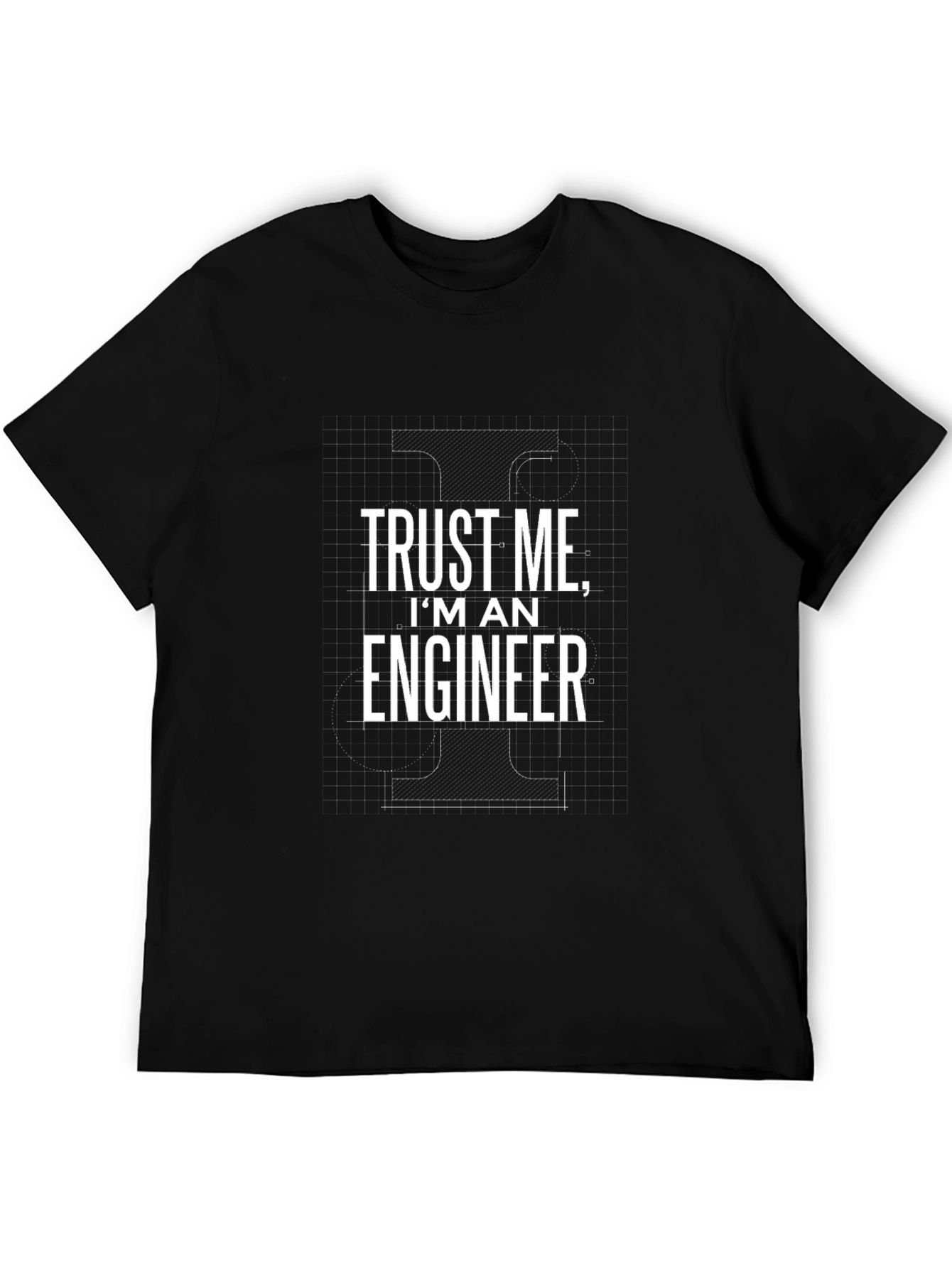 Trust Me Im An Engineer Black T-Shirt