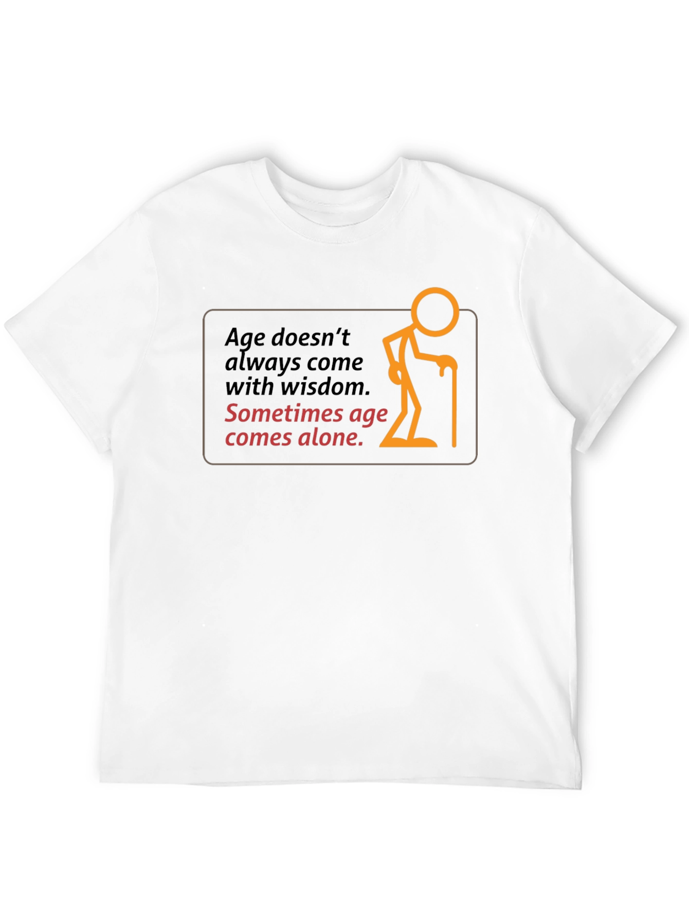 Age Alone Graphic Black T-Shirt
