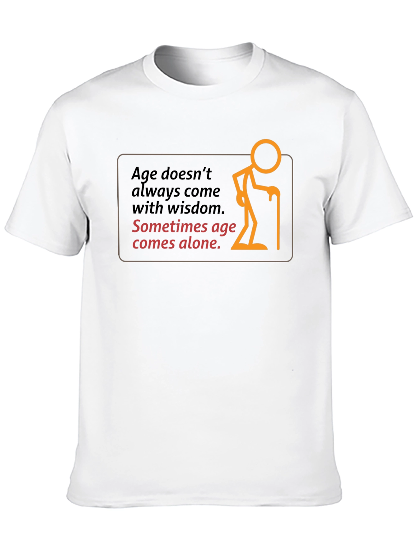 Age Alone Graphic Black T-Shirt