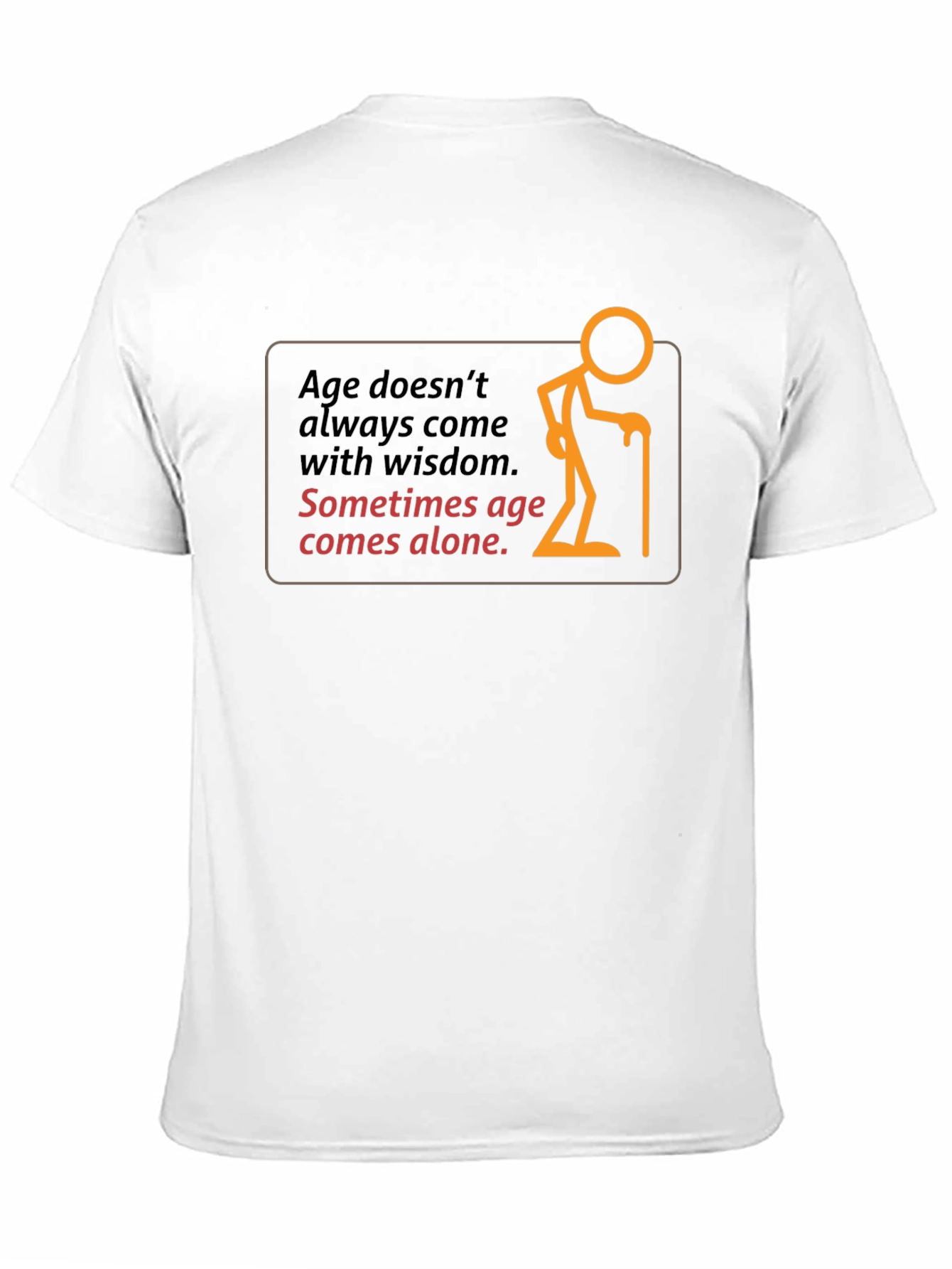Age Alone Graphic Black T-Shirt