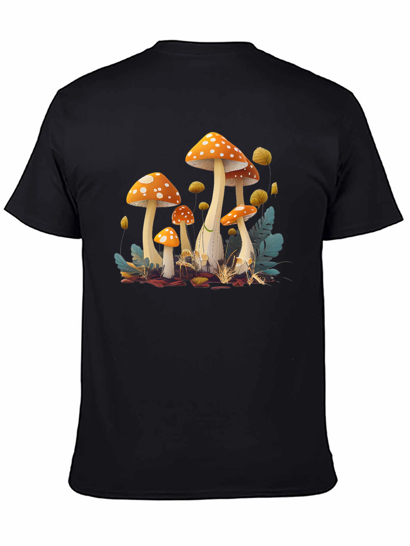 Mushroom Graphic Print T-Shirt