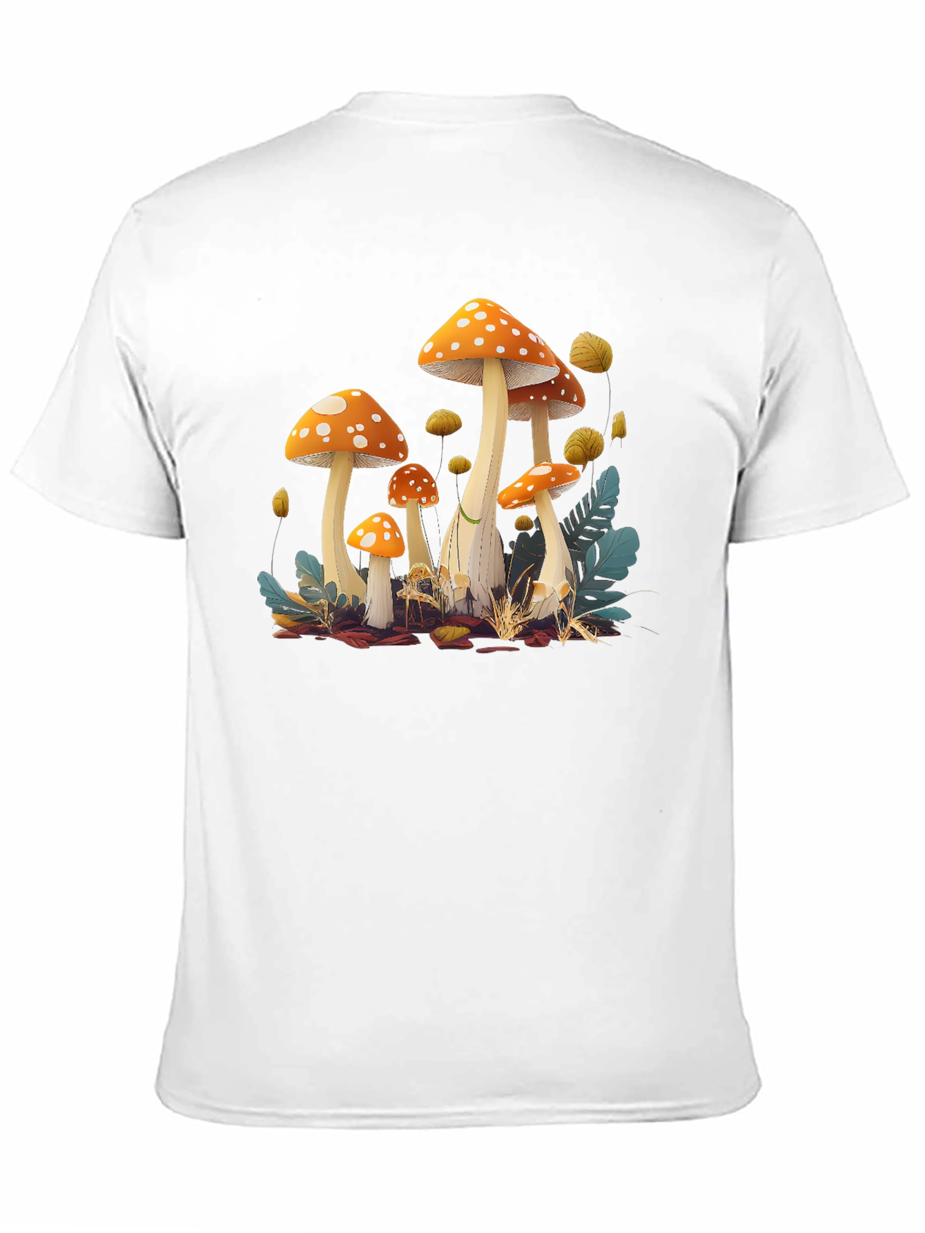 Mushroom Graphic Print T-Shirt
