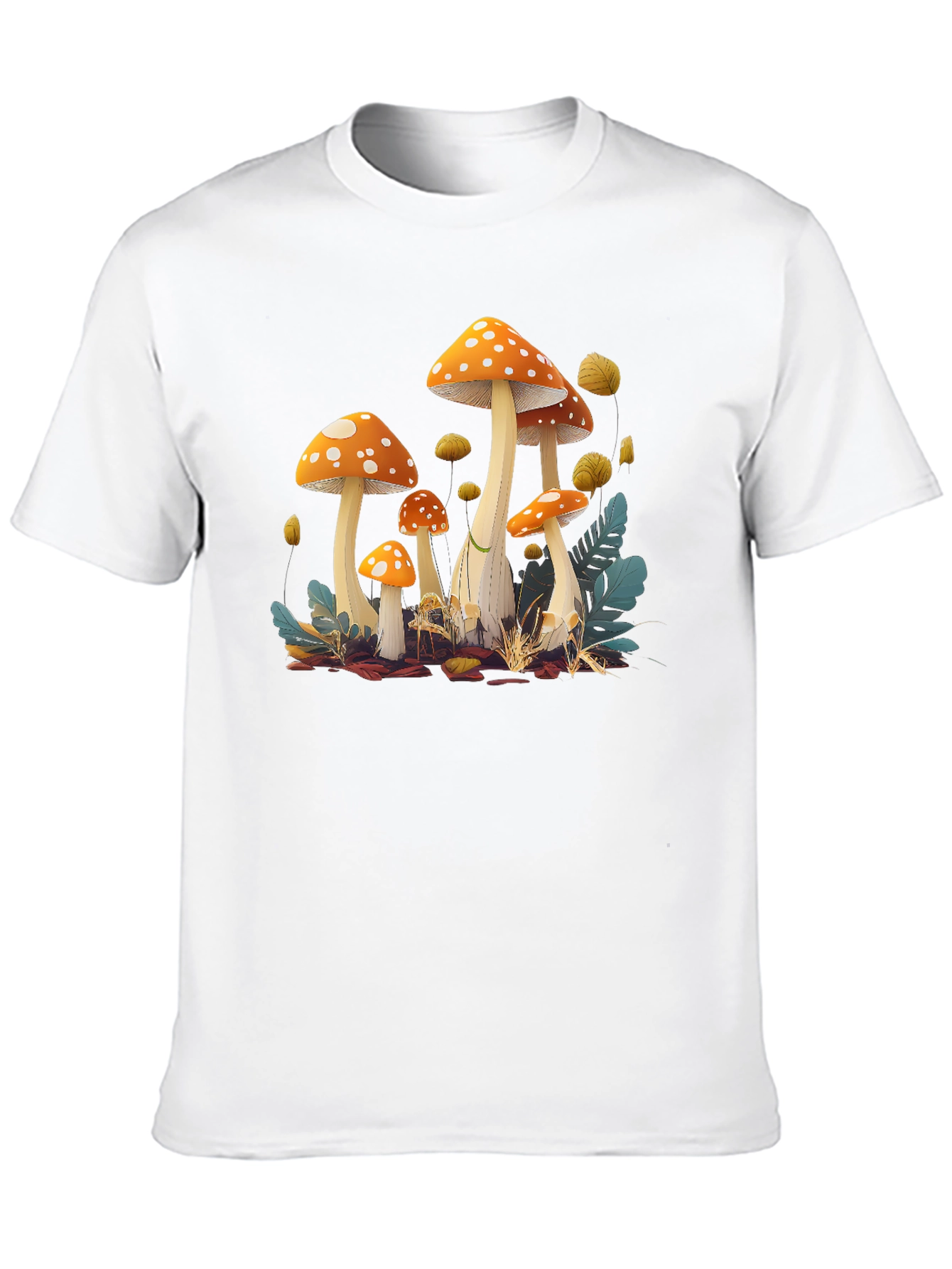 Mushroom Graphic Print T-Shirt
