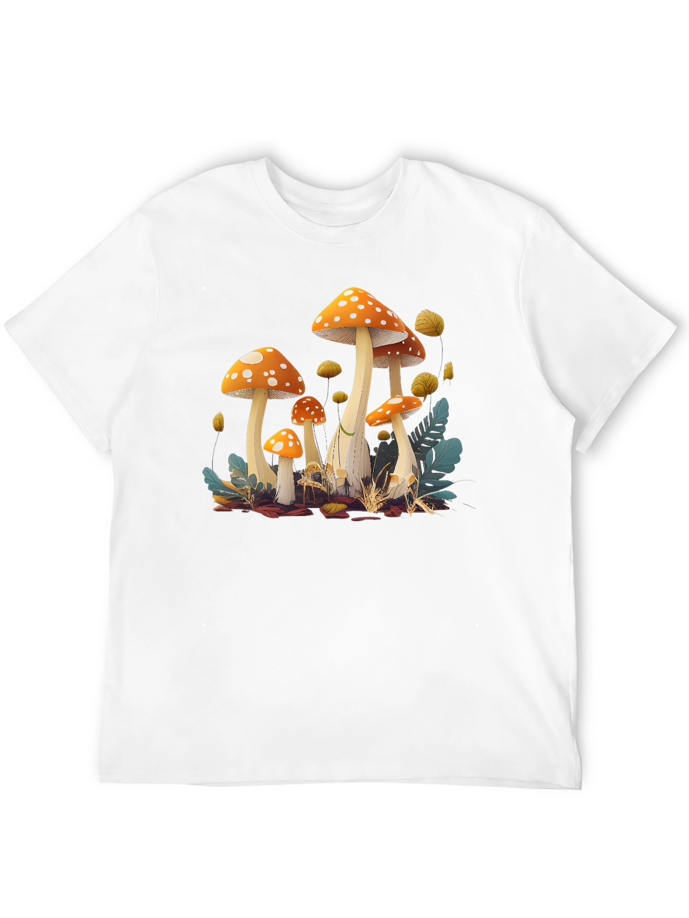 Mushroom Graphic Print T-Shirt