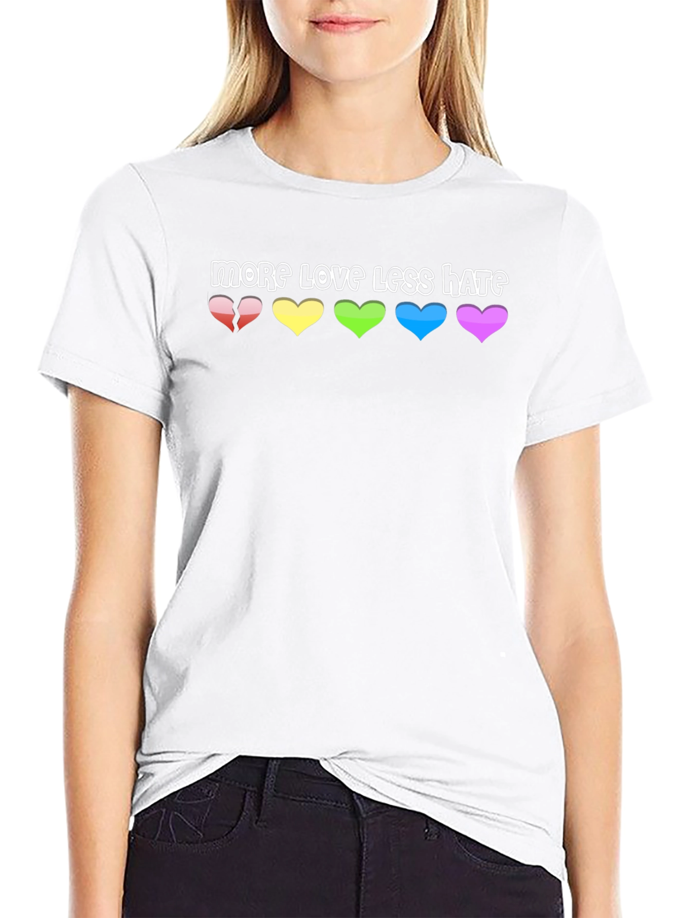 More Love Less Hate Graphic Tee