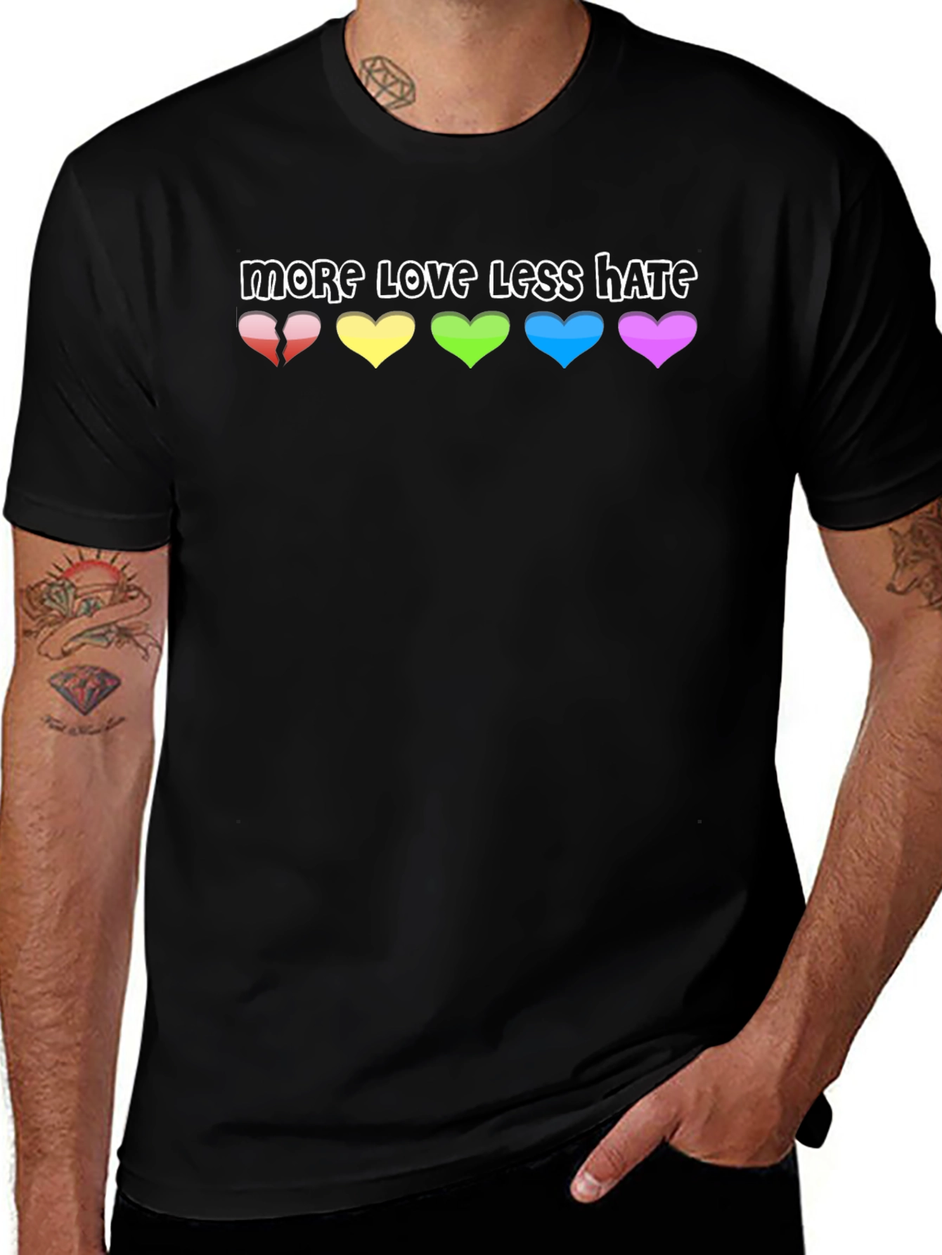 More Love Less Hate Graphic Tee