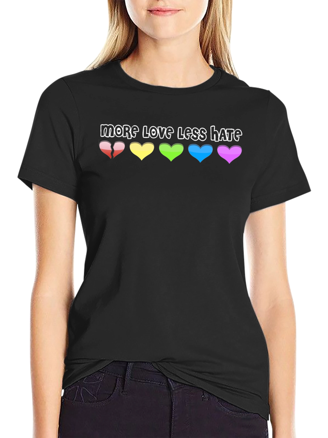 More Love Less Hate Graphic Tee