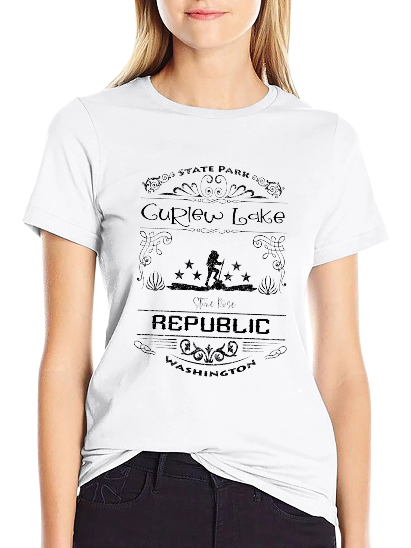 Curlew Lake State Park Black Graphic T-Shirt