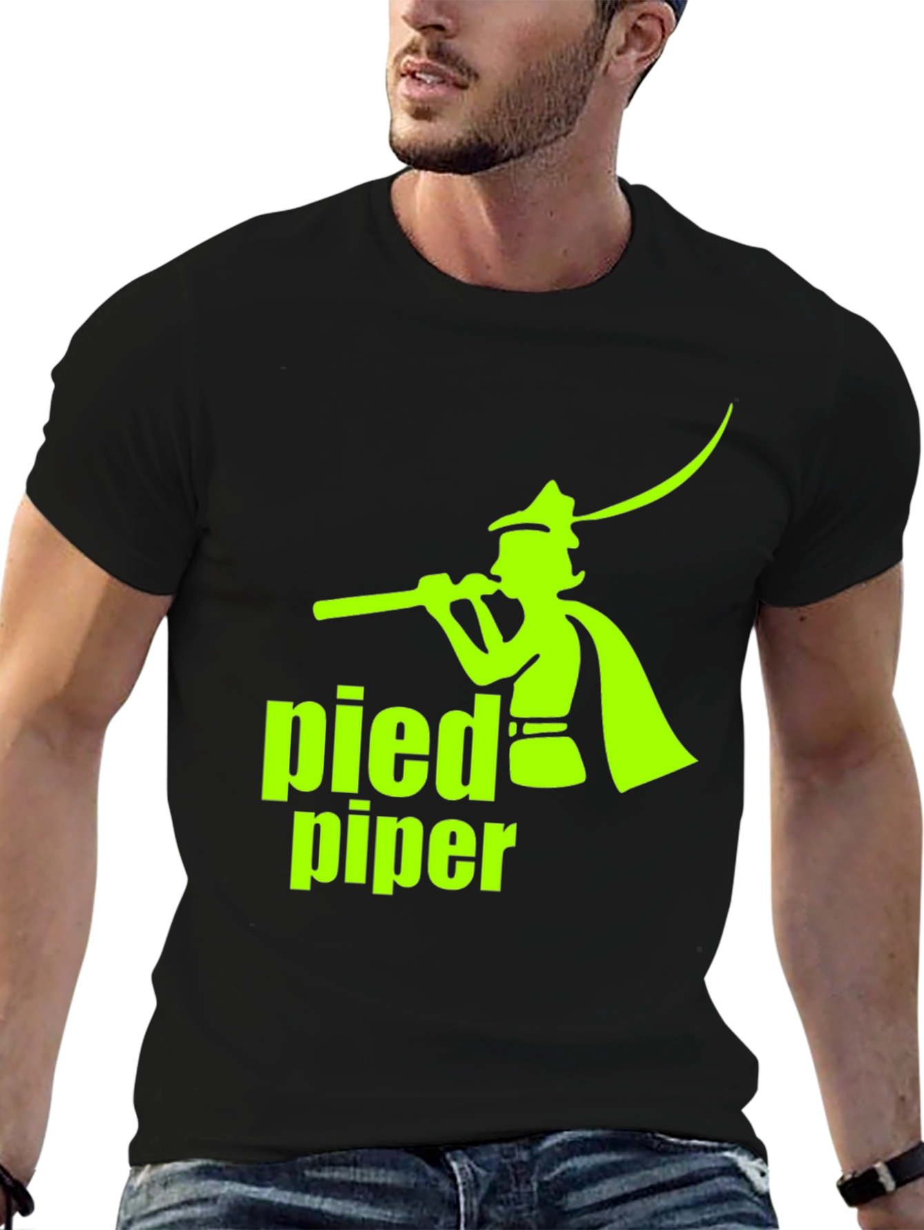 Pied Piper Graphic T-Shirt - Classic Black Tee