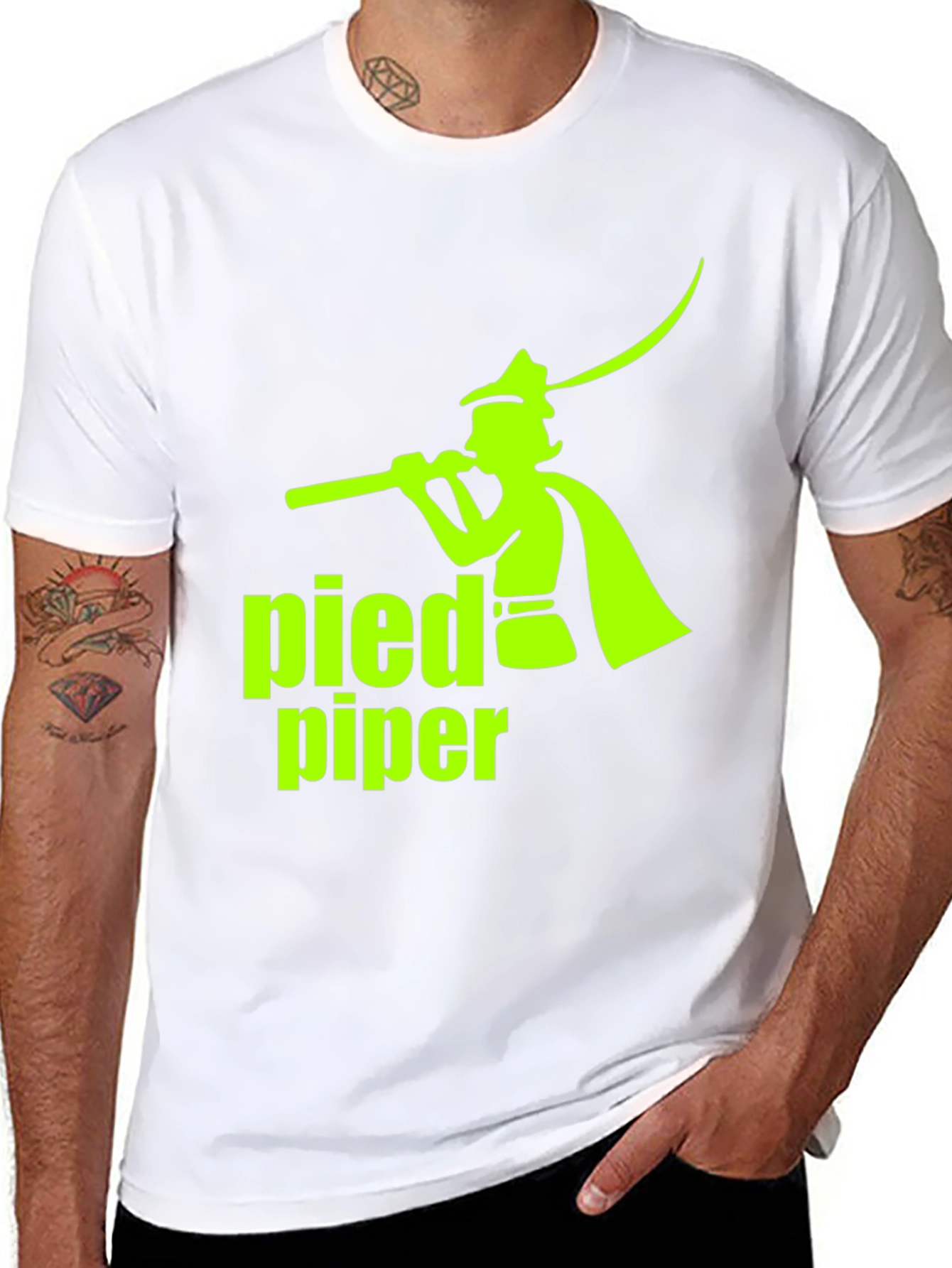 Pied Piper Graphic T-Shirt - Classic Black Tee