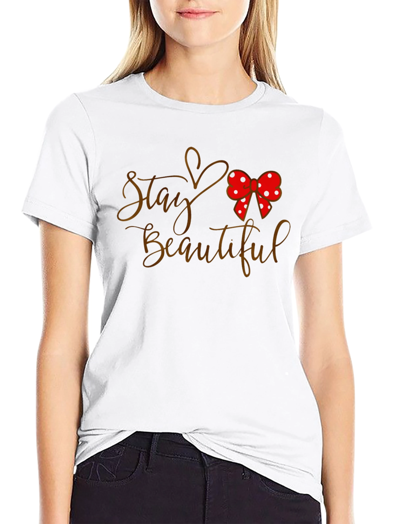 Stay Beautiful Minnie Mouse Bow T-Shirt