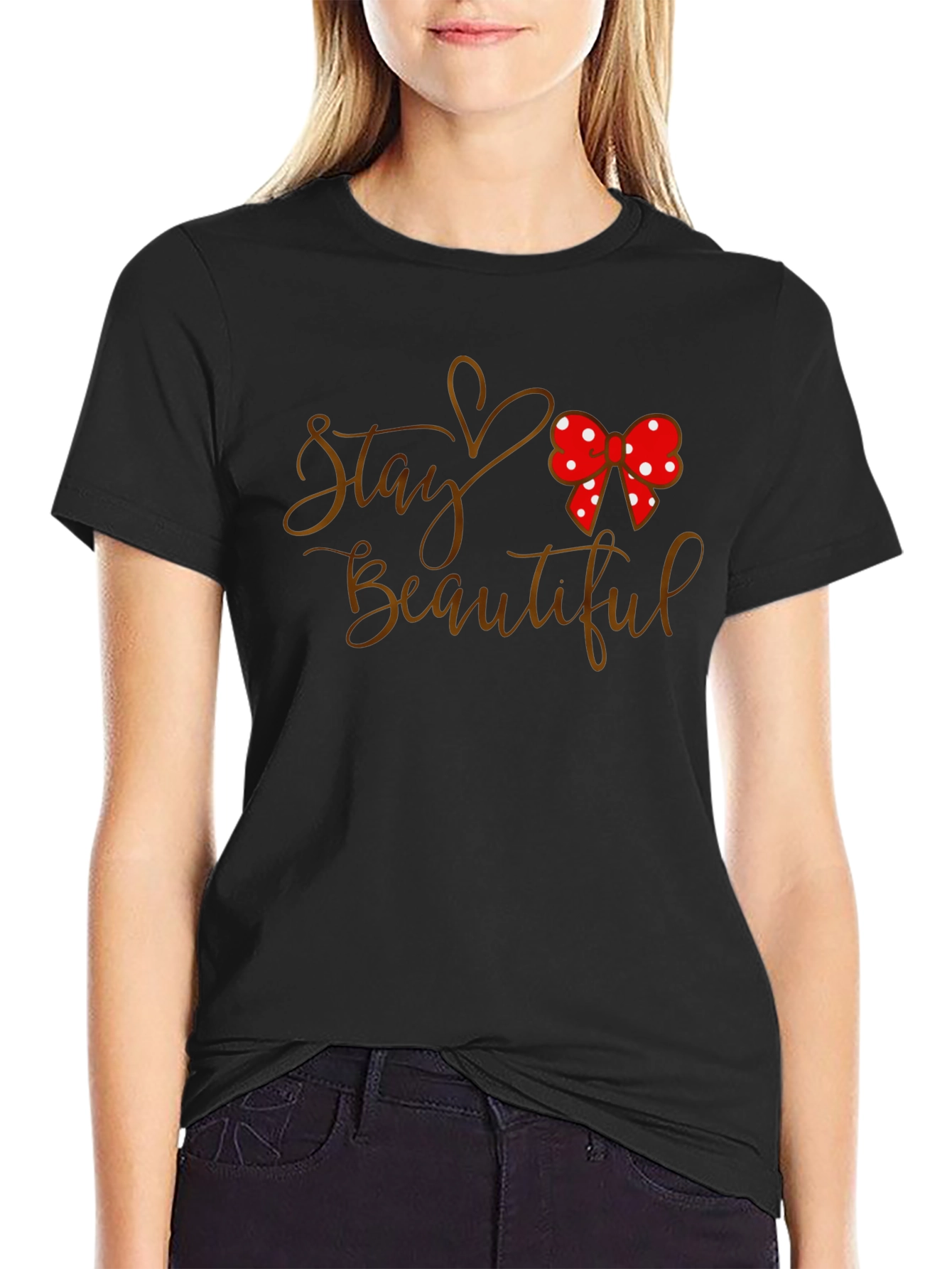 Stay Beautiful Minnie Mouse Bow T-Shirt