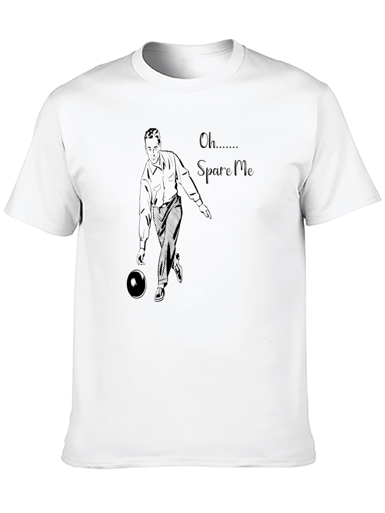 Spare Me Bowling T-Shirt - Unique Graphic Tee