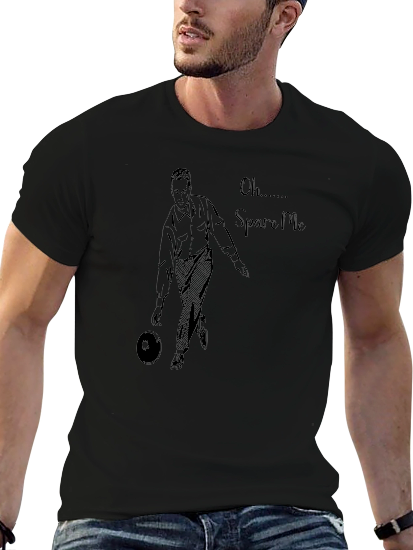 Spare Me Bowling T-Shirt - Unique Graphic Tee