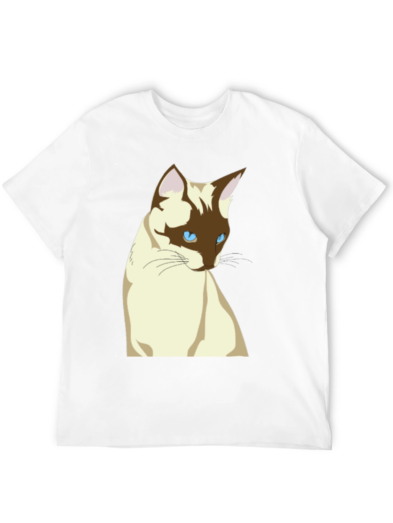 Siamese Cat Graphic T-Shirt - Unisex Black Tee