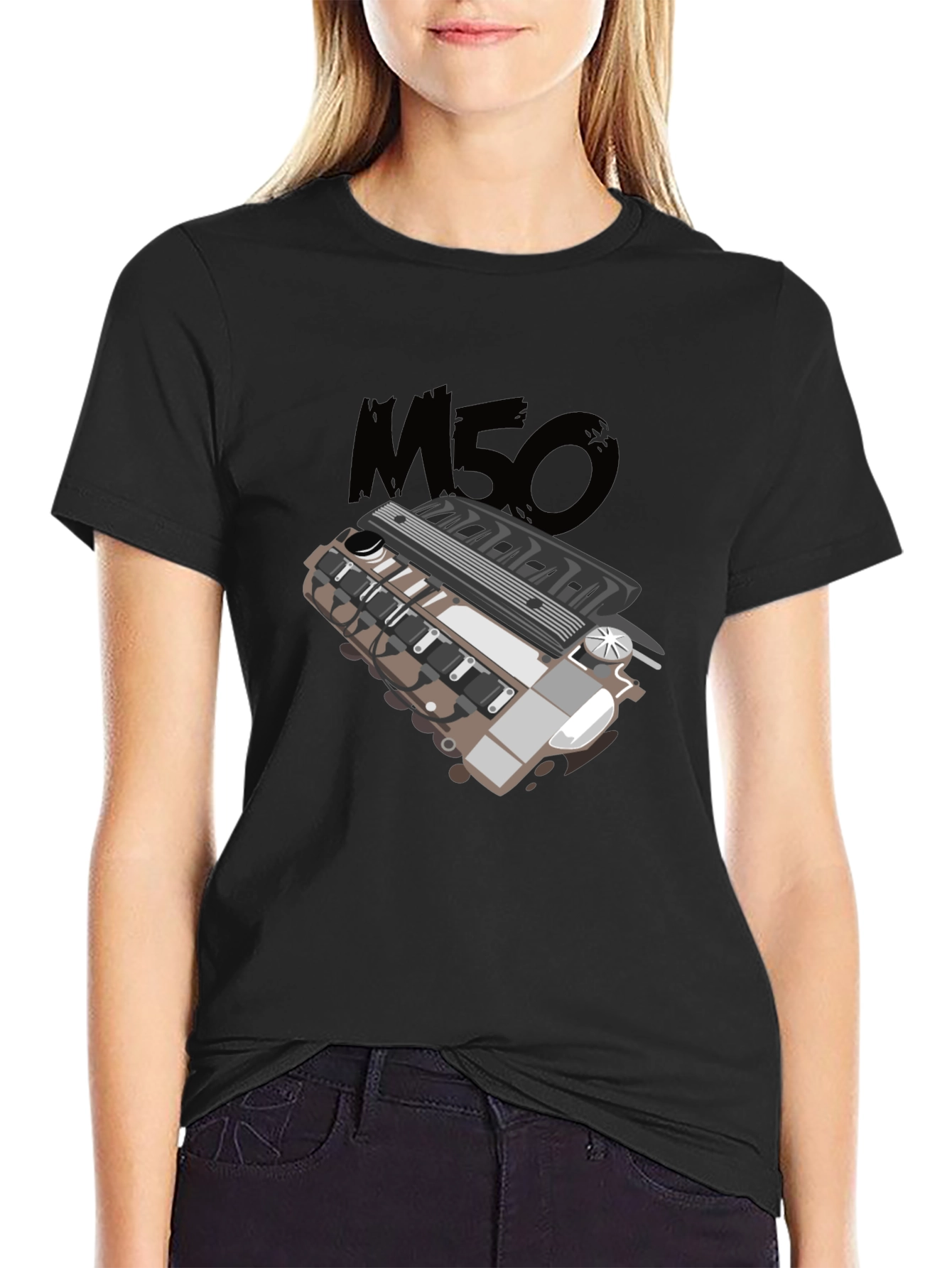M50 Engine T-Shirt - Classic Car Enthusiast Apparel