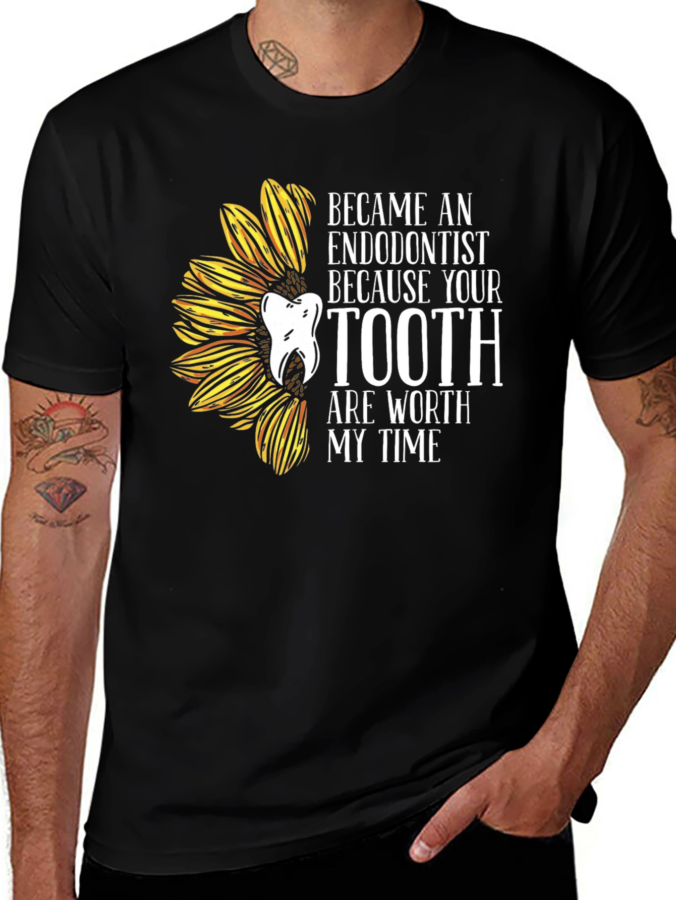 Endodontist Sunflower Graphic Tee