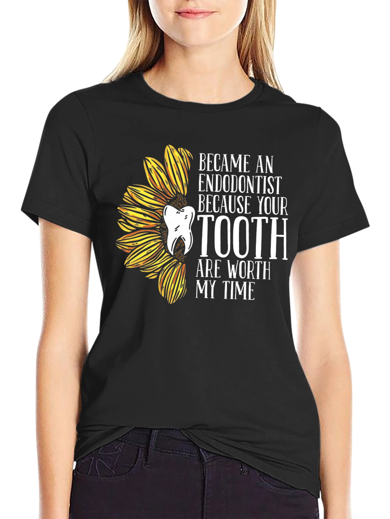 Endodontist Sunflower Graphic Tee