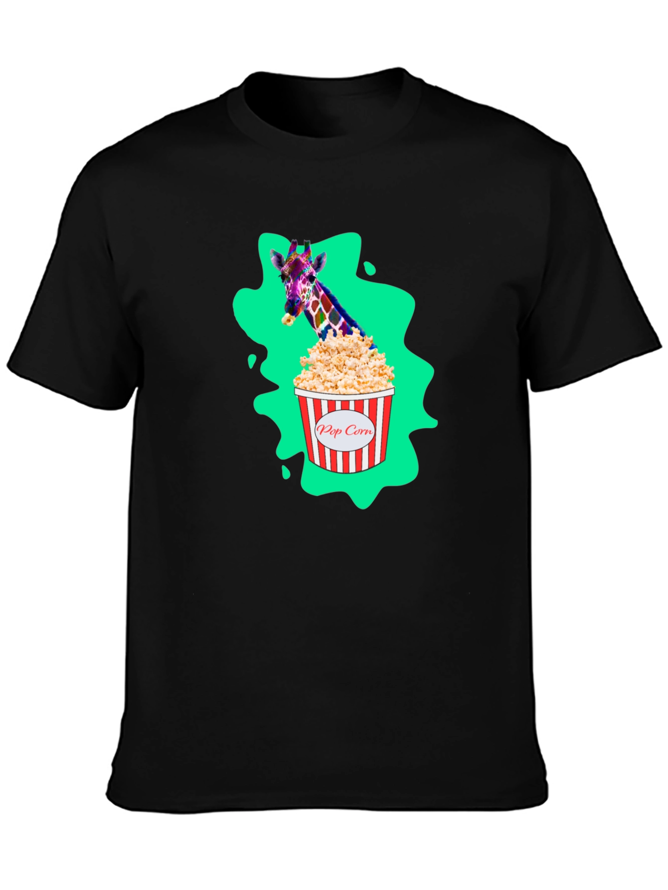 Giraffe Popcorn T-Shirt