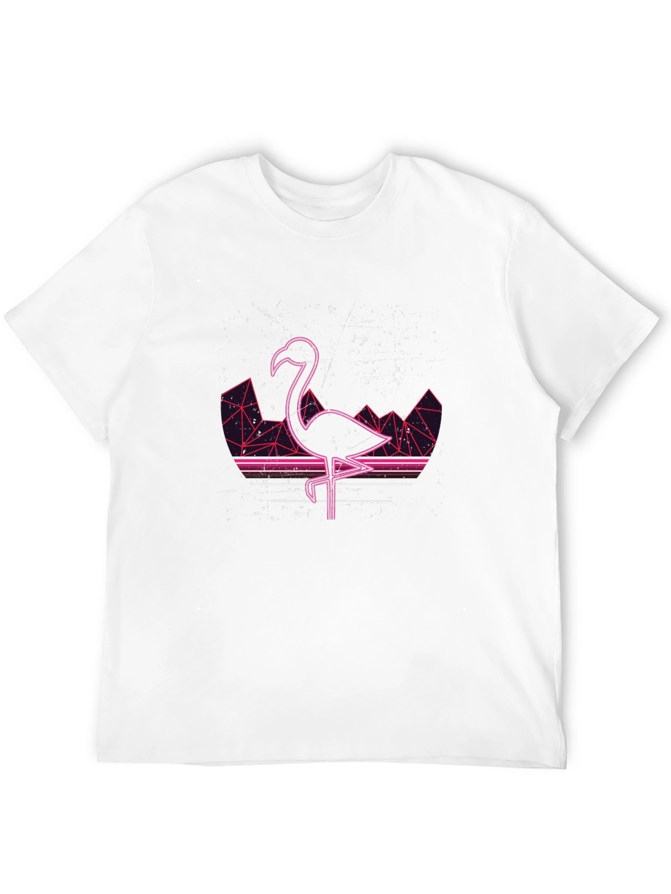 Retro Flamingo T-Shirt - Black