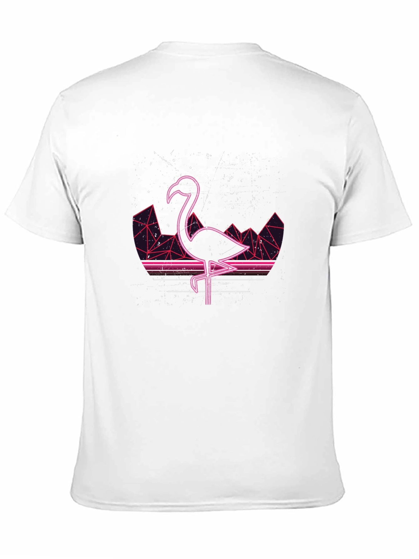 Retro Flamingo T-Shirt - Black