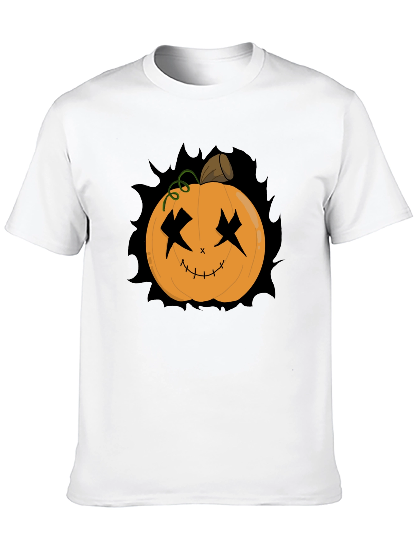 Pumpkin Face Halloween Graphic Tee