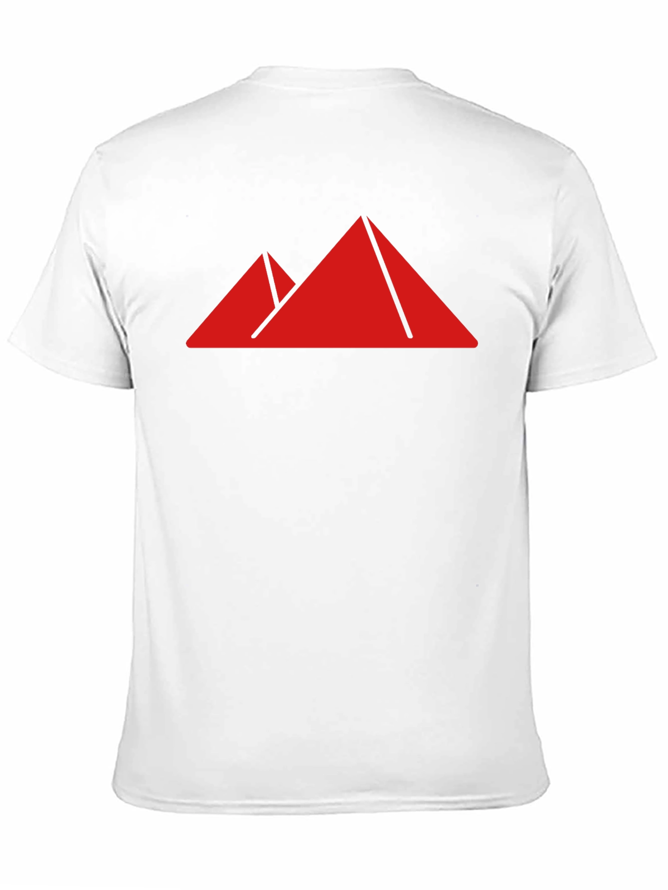 Geometric Pyramid Graphic Tee - Modern Black Shirt